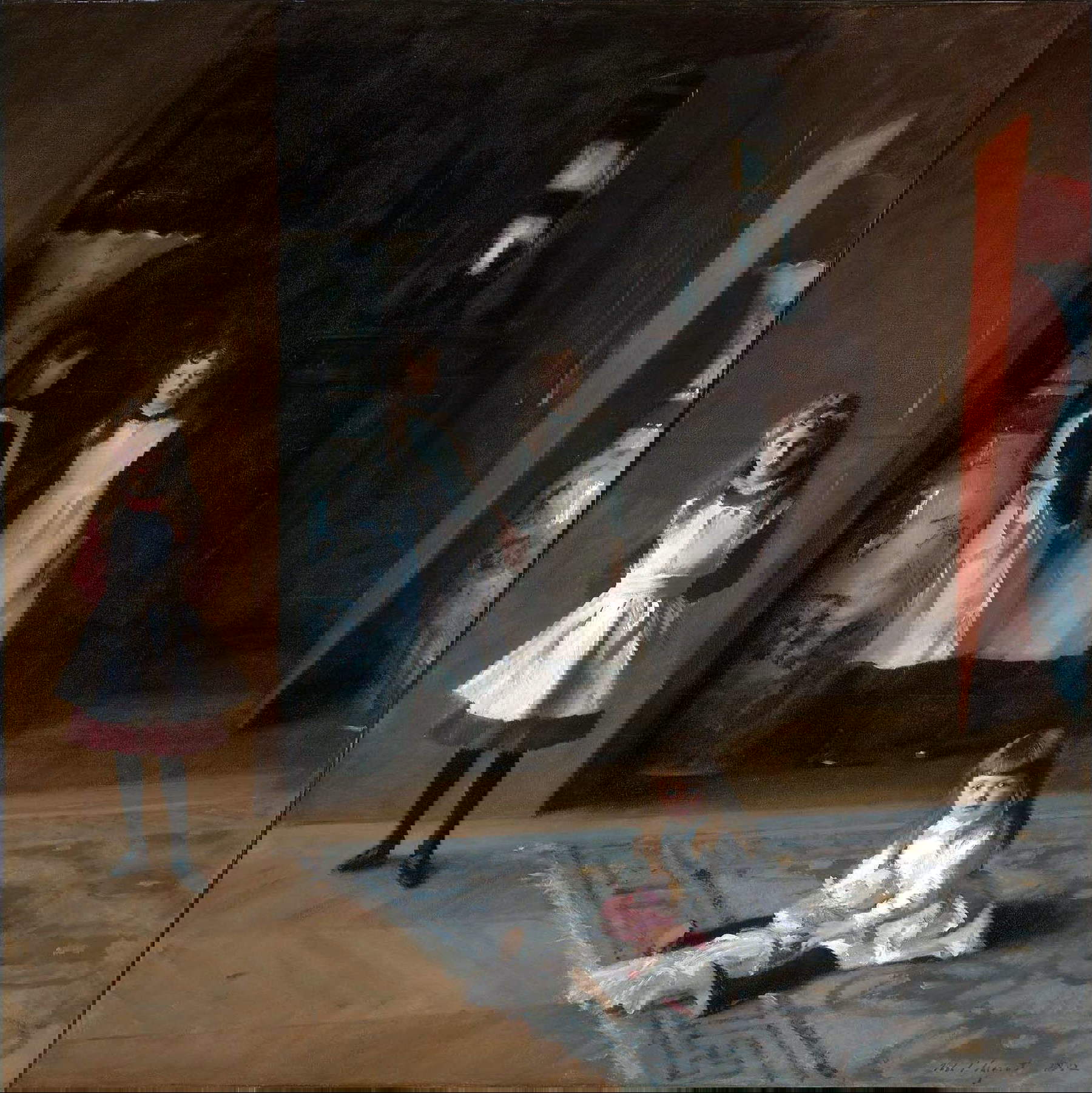 John Singer Sargent, Retrato de las hijas de Edward Darley Boit (1882; óleo sobre lienzo, 221,9 x 222,5 cm; Boston, Museo de Bellas Artes)