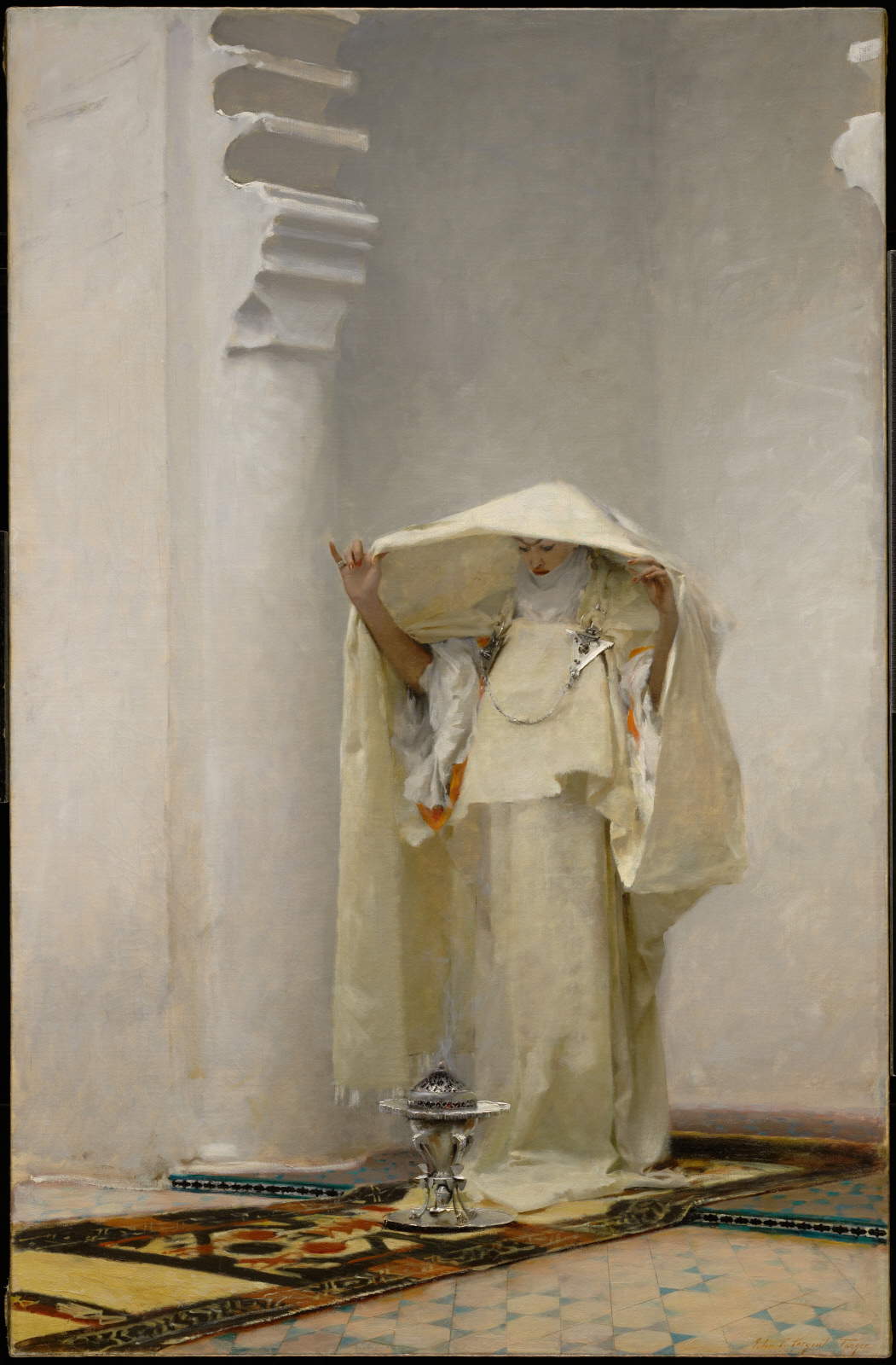 John Singer Sargent, Humo de ámbar gris (1880; óleo sobre lienzo, 139,1 x 90,6 cm; Williamstown, Clark Art Institute)