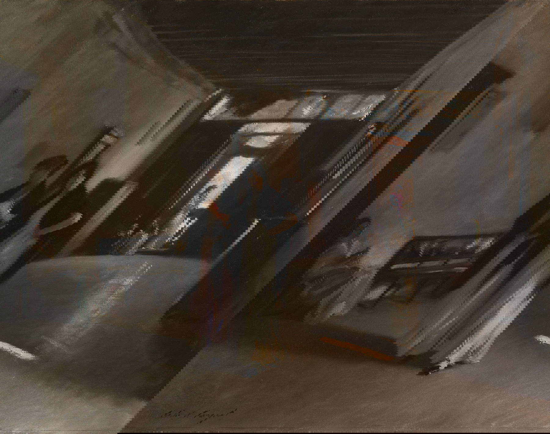 John Singer Sargent, Interior veneciano (ca. 1880-1882; óleo sobre lienzo, 68,2 x 86,8 cm; Pittsburg, Carnegie Institute of Art)