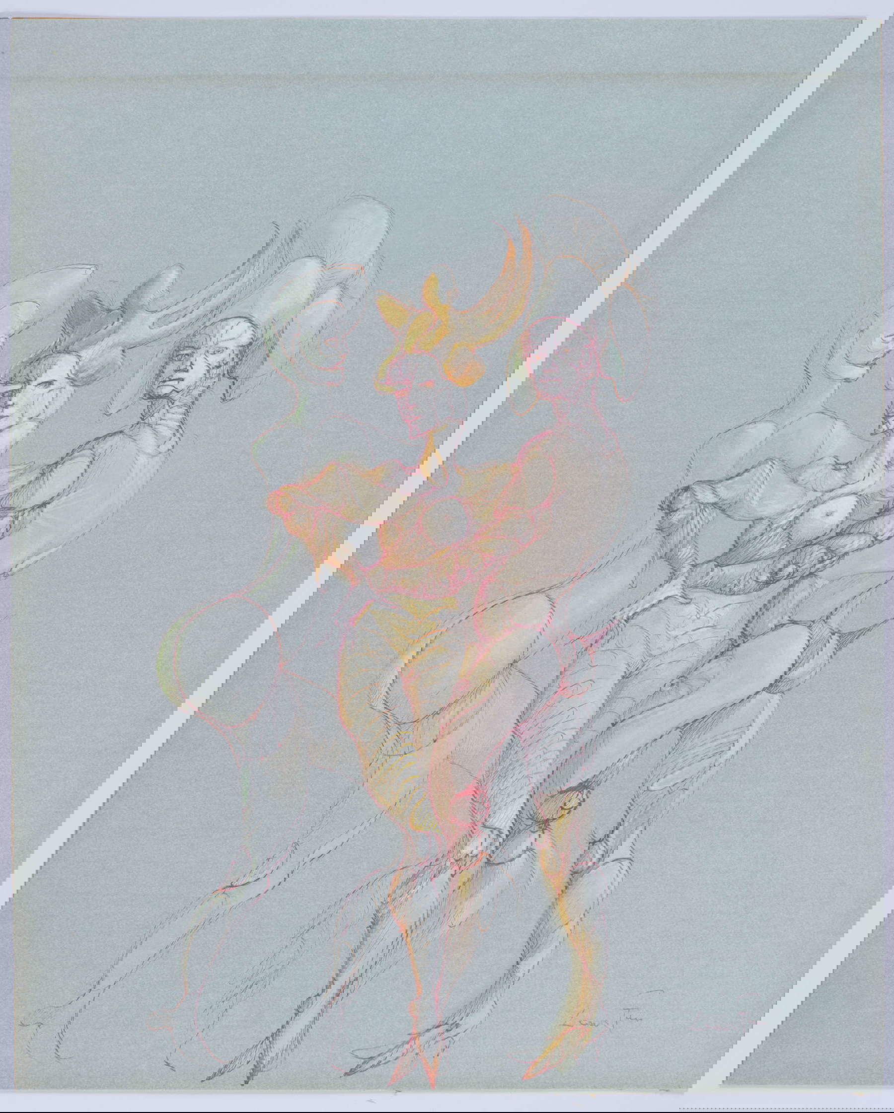 Leonor Fini, Sans titre, extrait des Fruits de la Passion (1980 ; photolithographie ; Abano Terme, Museo Villa Bassi Rathgeb, donation de l'ambassadeur Ugo Gabriele de Mohr, inv. 716) &copy; Leonor Fini, par SIAE 2025