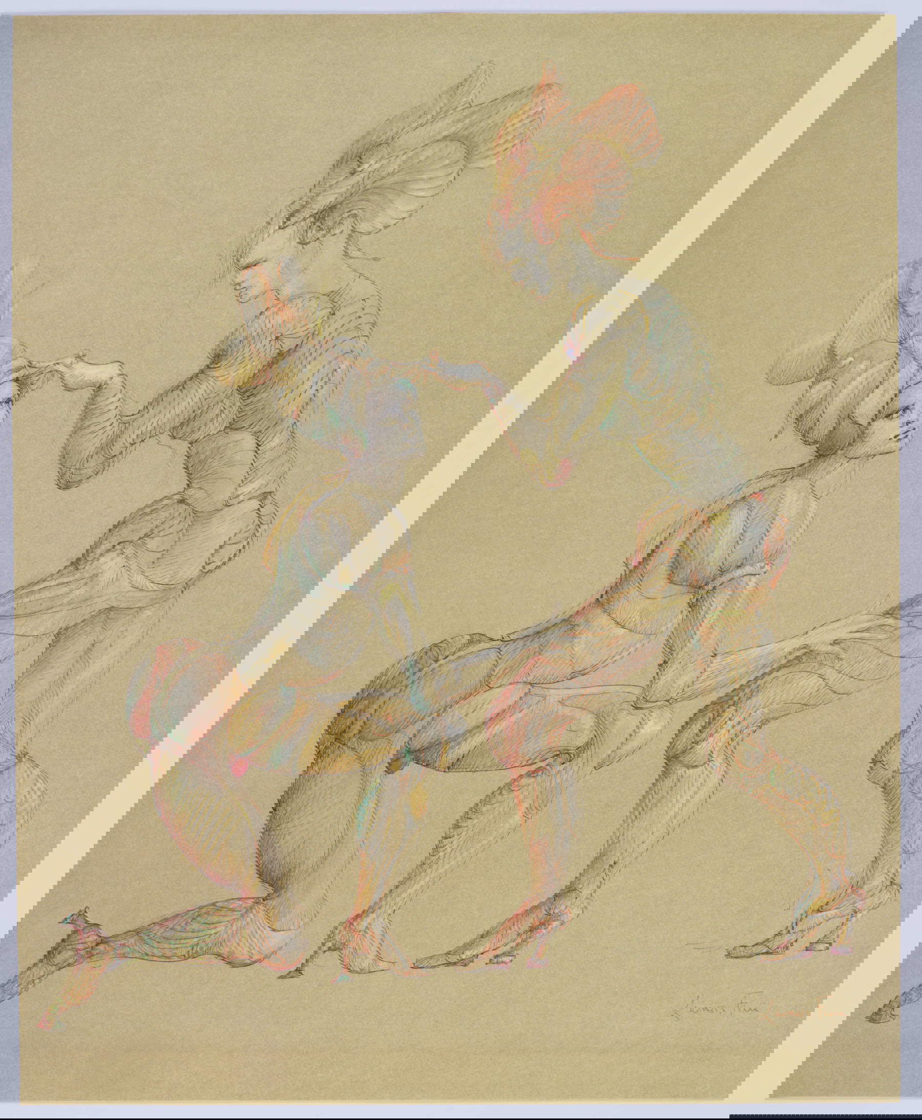 Leonor Fini, Sans titre, extrait des Fruits de la Passion (1980 ; photolithographie, Abano Terme, Museo Villa Bassi Rathgeb, donation de l'ambassadeur Ugo Gabriele de Mohr, inv. 721) &copy; Leonor Fini, par SIAE 2025