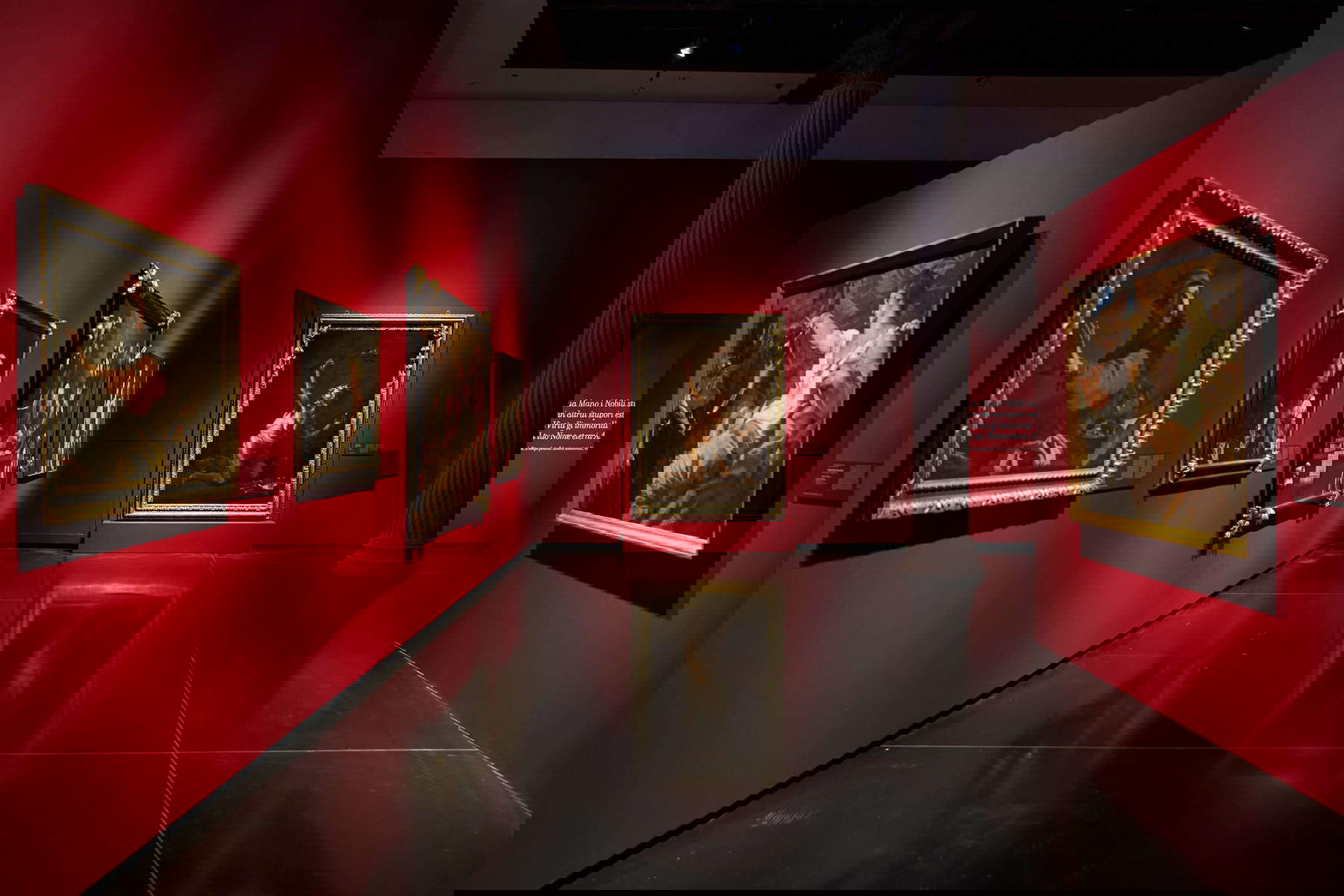 Arrangements for the exhibition Pietro Bellotti and seventeenth-century painting in Venice. Astonishment Reality Enigma. Photo: Chiara Rizzi