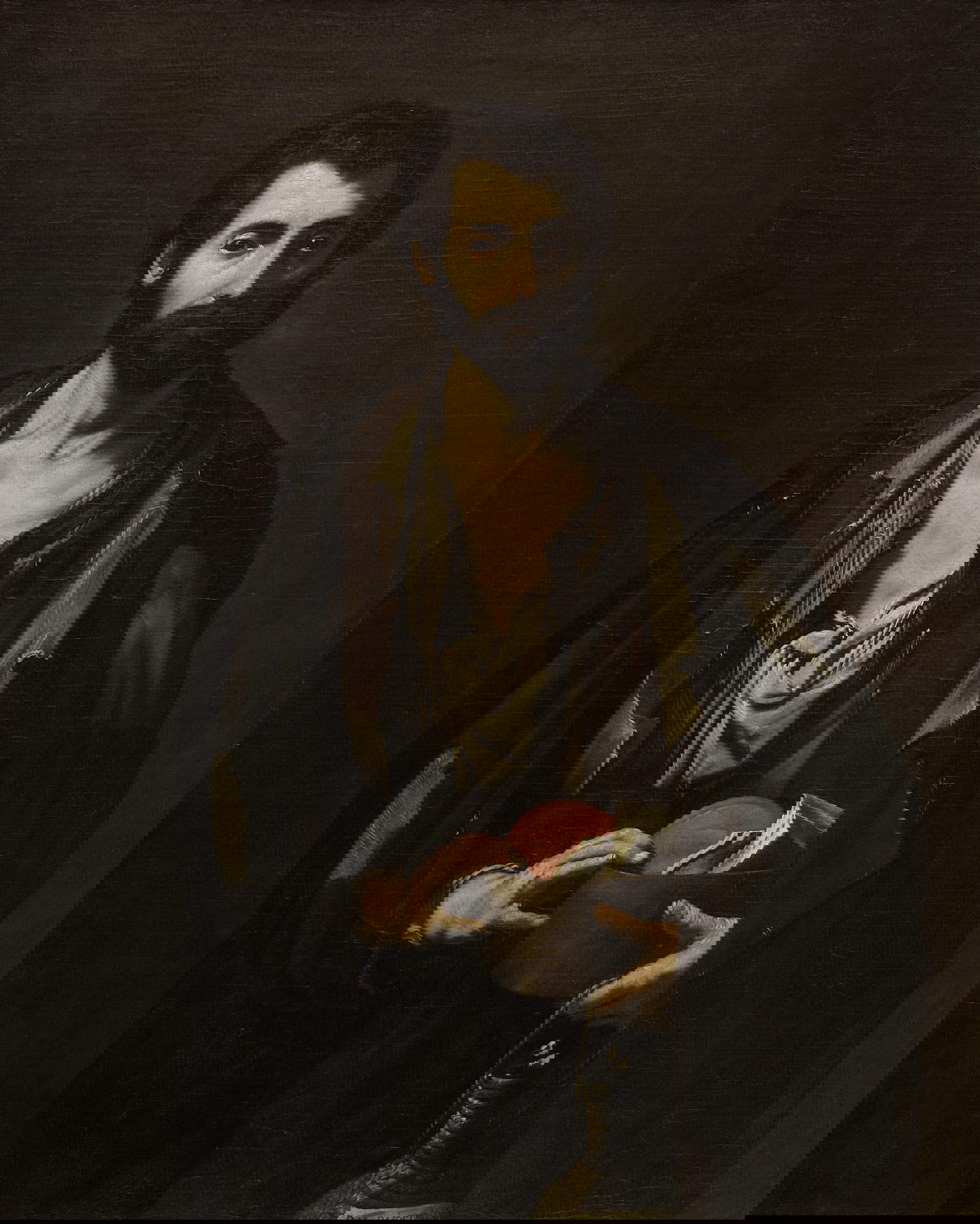 Luca Giordano, Philosopher (ca. 1655-1660; oil on canvas, 119 &times; 98 cm; Vienna, Kunsthistorisches Museum, Gem&auml;ldegalerie, inv. 2419)