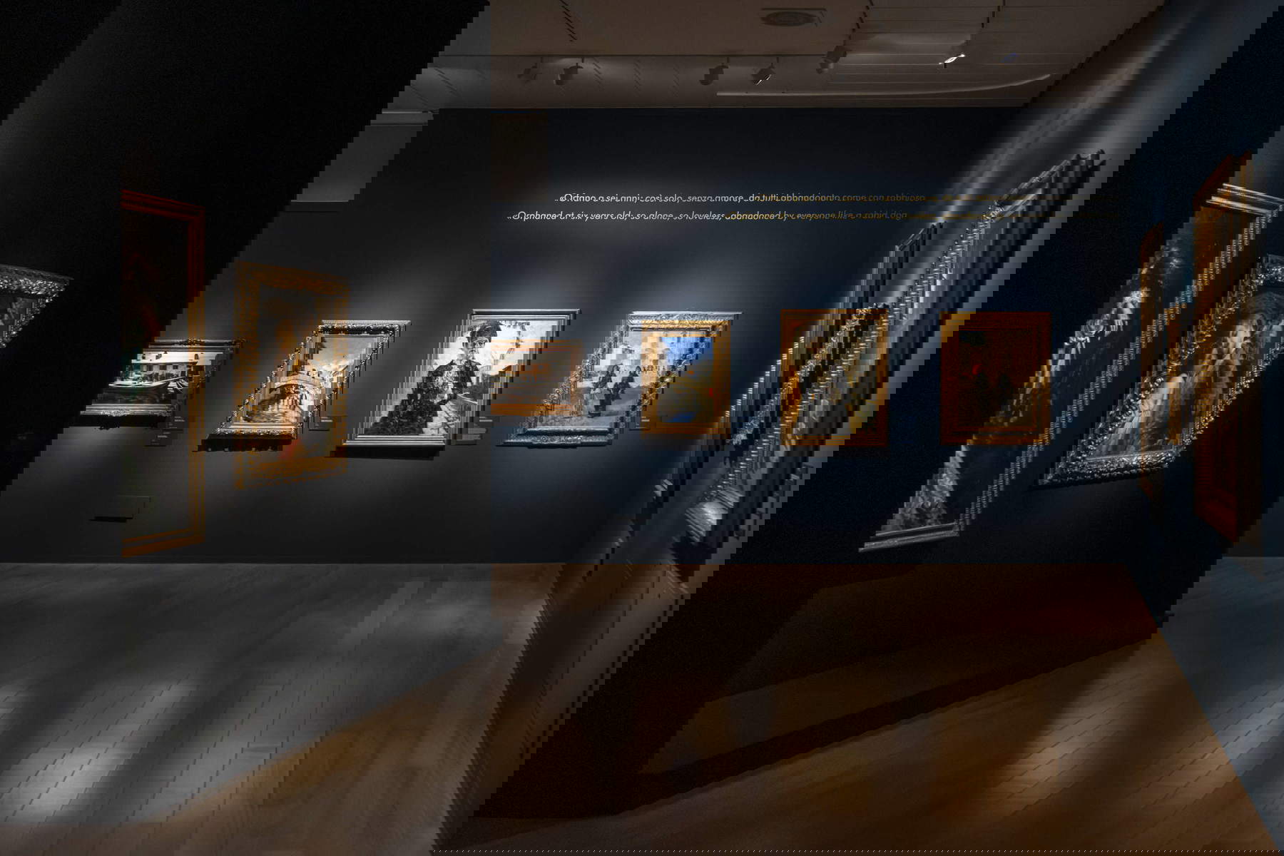 Montage de l'exposition Giovanni Segantini