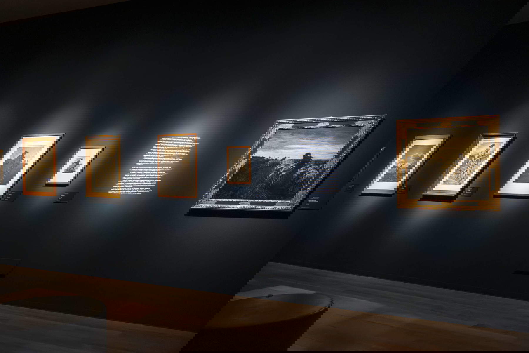 Montage de l'exposition Giovanni Segantini