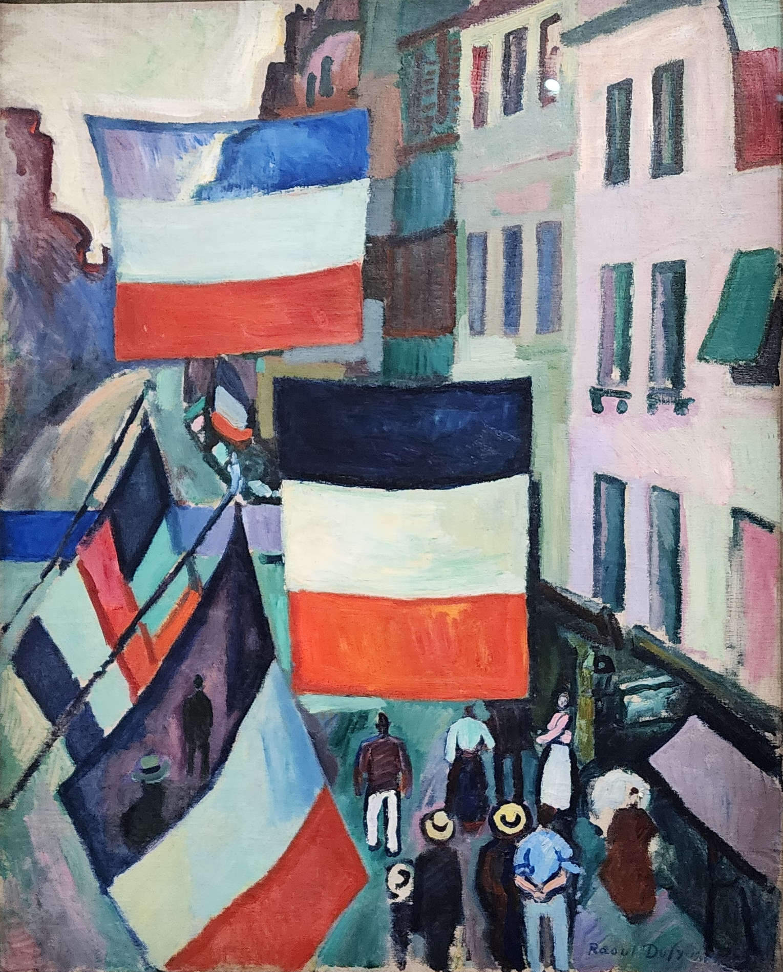 Raoul Dufy, La rue pavois&eacute;e (1906 ; huile sur toile, 81 x 65 cm ; Paris, Centre Pompidou, Mus&eacute;e national d'Art moderne)