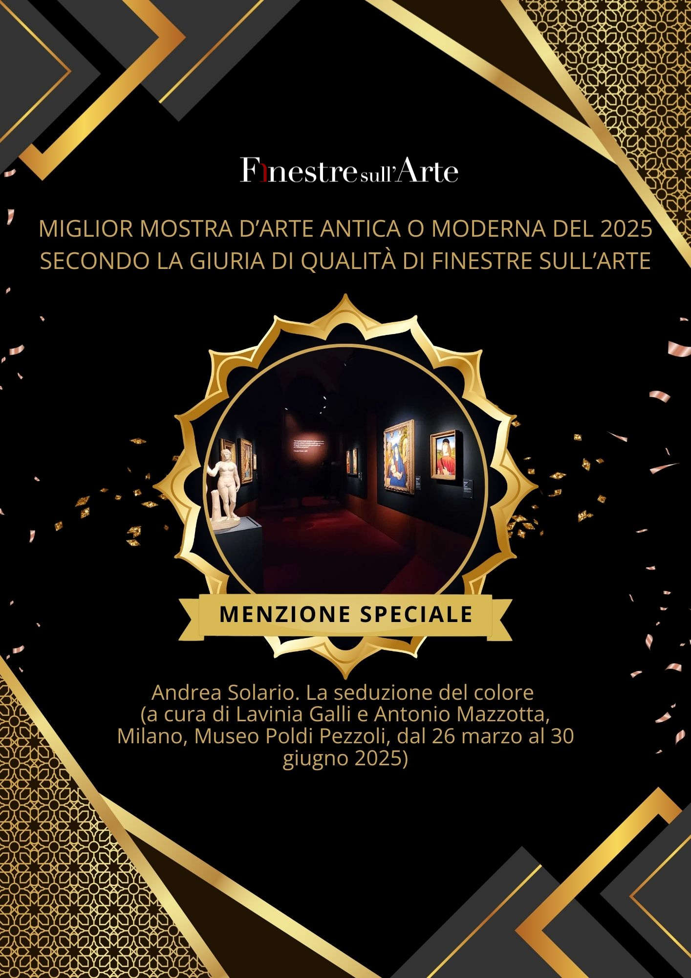 Menzione speciale arte antica o moderna