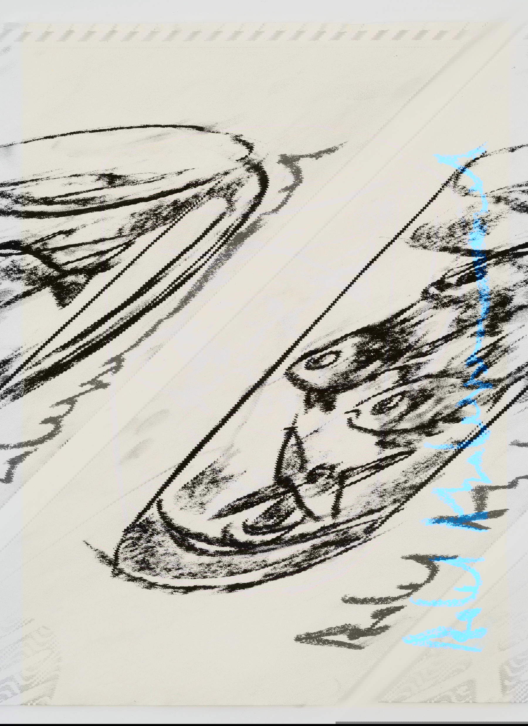 Adel Abdessemed, Politics of Drawing, Glass of Water (2025; Kohle und Pastell auf Papier, 42 x 30 cm) Courtesy of the artist and GALLERIA CONTINUA. Urheberrecht: &copy; Adel Abdessemed, Paris ADAGP 2025