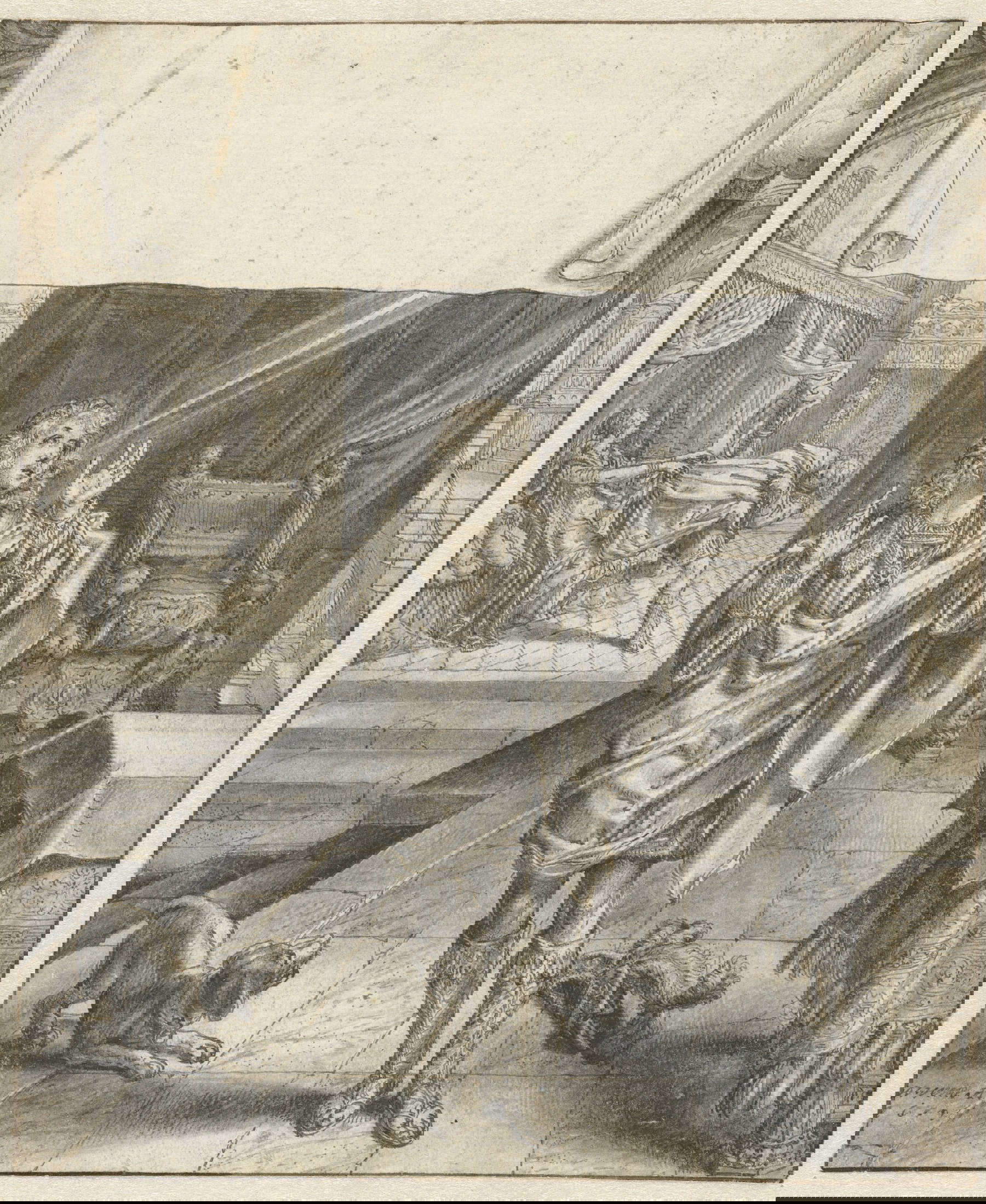 Adriaen van de Venne, Disegno del frontespizio per Jacob Cats, Self-Strijt, 1619