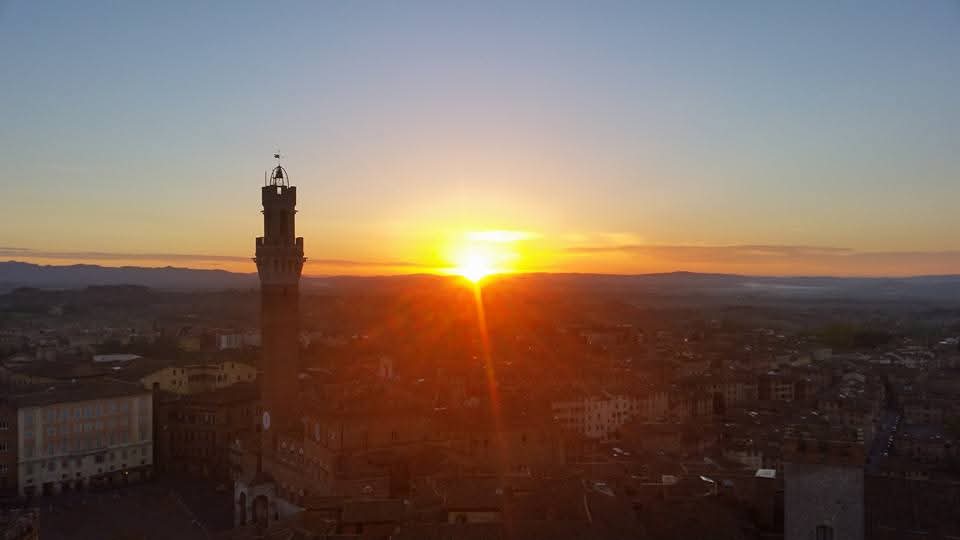 Siena, visits to see the sunrise view from the top of monuments