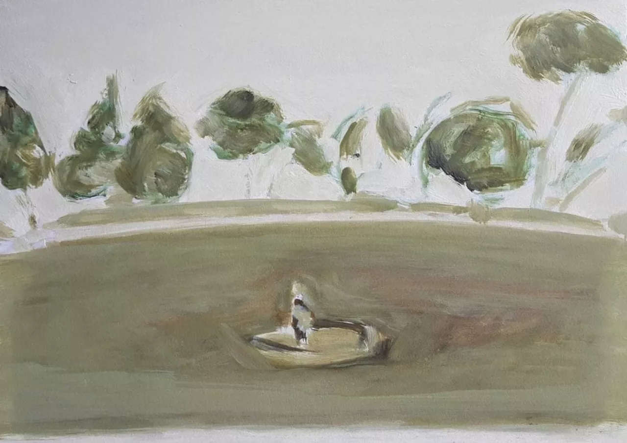 Alessandro Finocchiaro, Villa Borghese (Öl auf Karton, 26 x 36 cm) Alessandro Finocchiaro, Villa Borghese (Öl auf Karton, 26 x 36 cm)