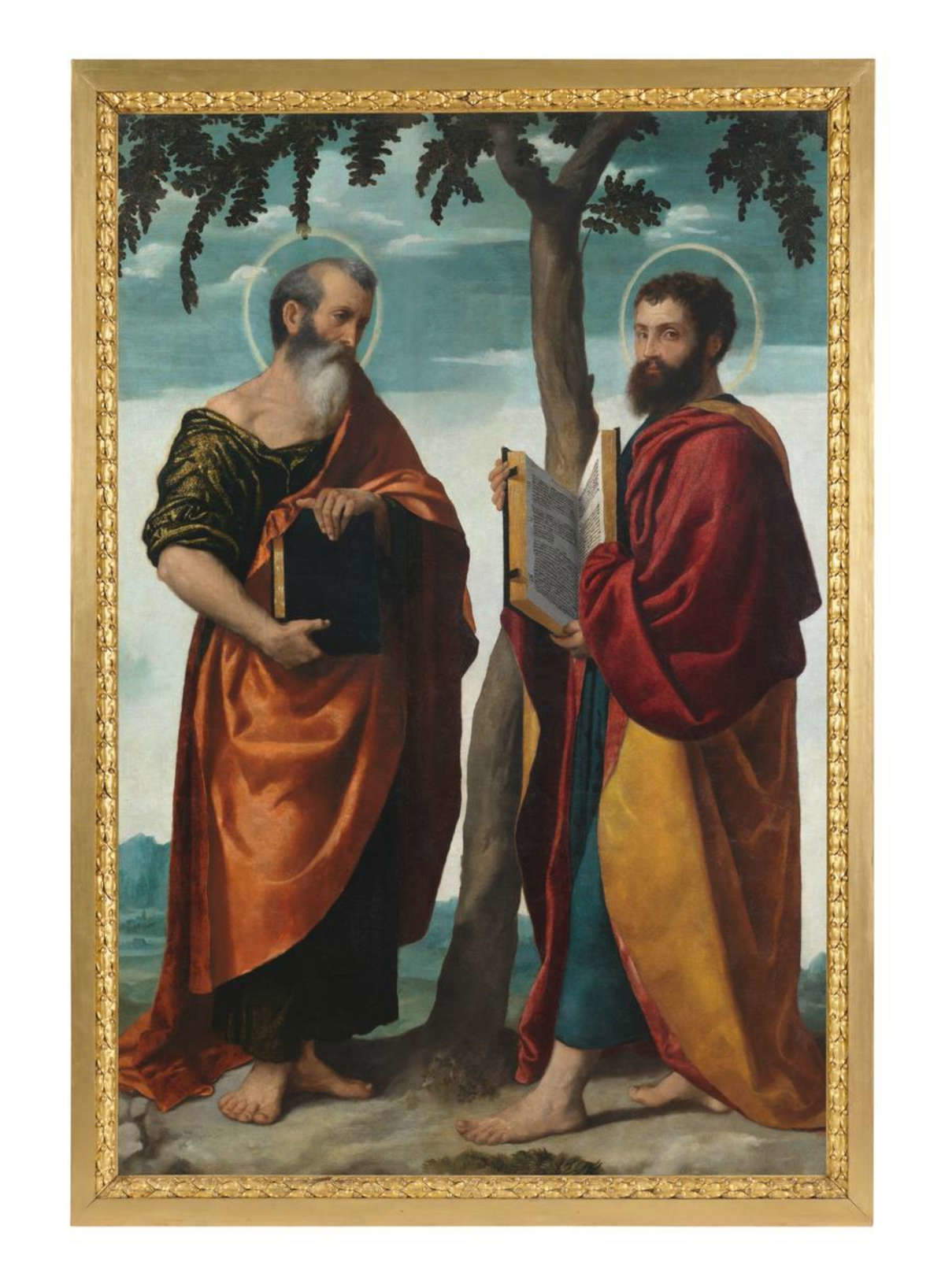Alessandro Bonvicino dit Moretto, Stendardo dei Disciplini, Les prophètes Hénoch et Élie (1520-1522 ; huile sur toile, 142 x 200 cm ; Possagno, Tempio Canoviano). Photo : Studio Rapuzzi Alessandro Bonvicino dit Moretto, Stendardo dei Disciplini, Les prophètes Hénoch et Élie (1520-1522 ; huile sur toile, 142 x 200 cm ; Possagno, Tempio Canoviano). Photo : Studio Rapuzzi