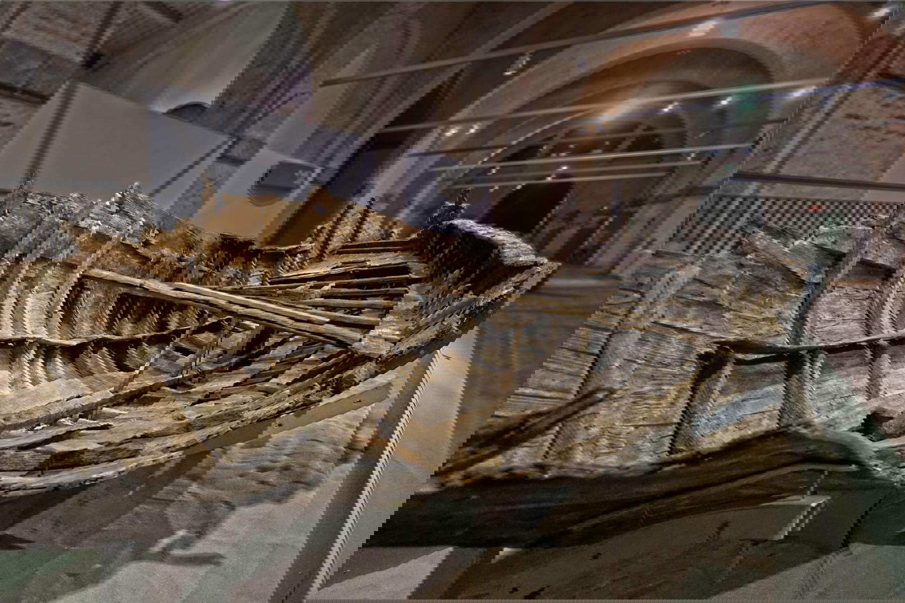 L'épave de l'Alkedo. Photo : Musée des navires anciens de Pise L'épave de l'Alkedo. Photo : Musée des navires anciens de Pise