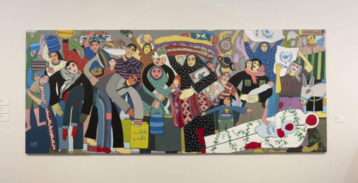 Brescia, Palestinian collective Eltiqa's works that survived the bombs on Gaza on display