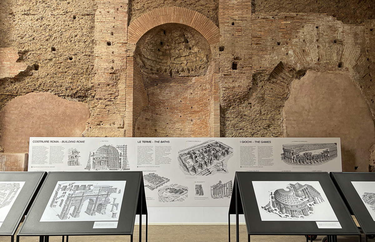 Allestimento della mostra