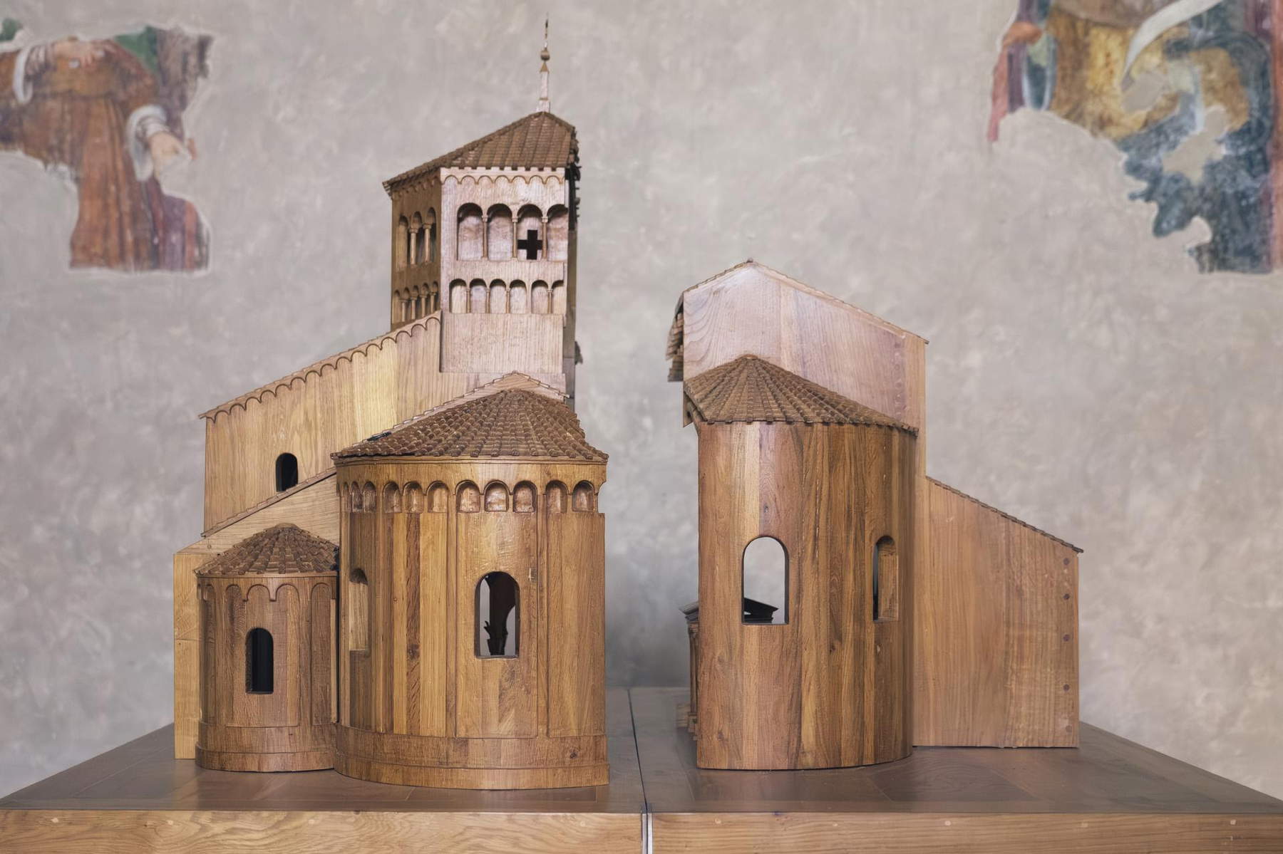 Ambrosius. Le trésor de la basilique - La maquette en bois de la basilique de Giuseppe Amato. Photo : Marco Reggi