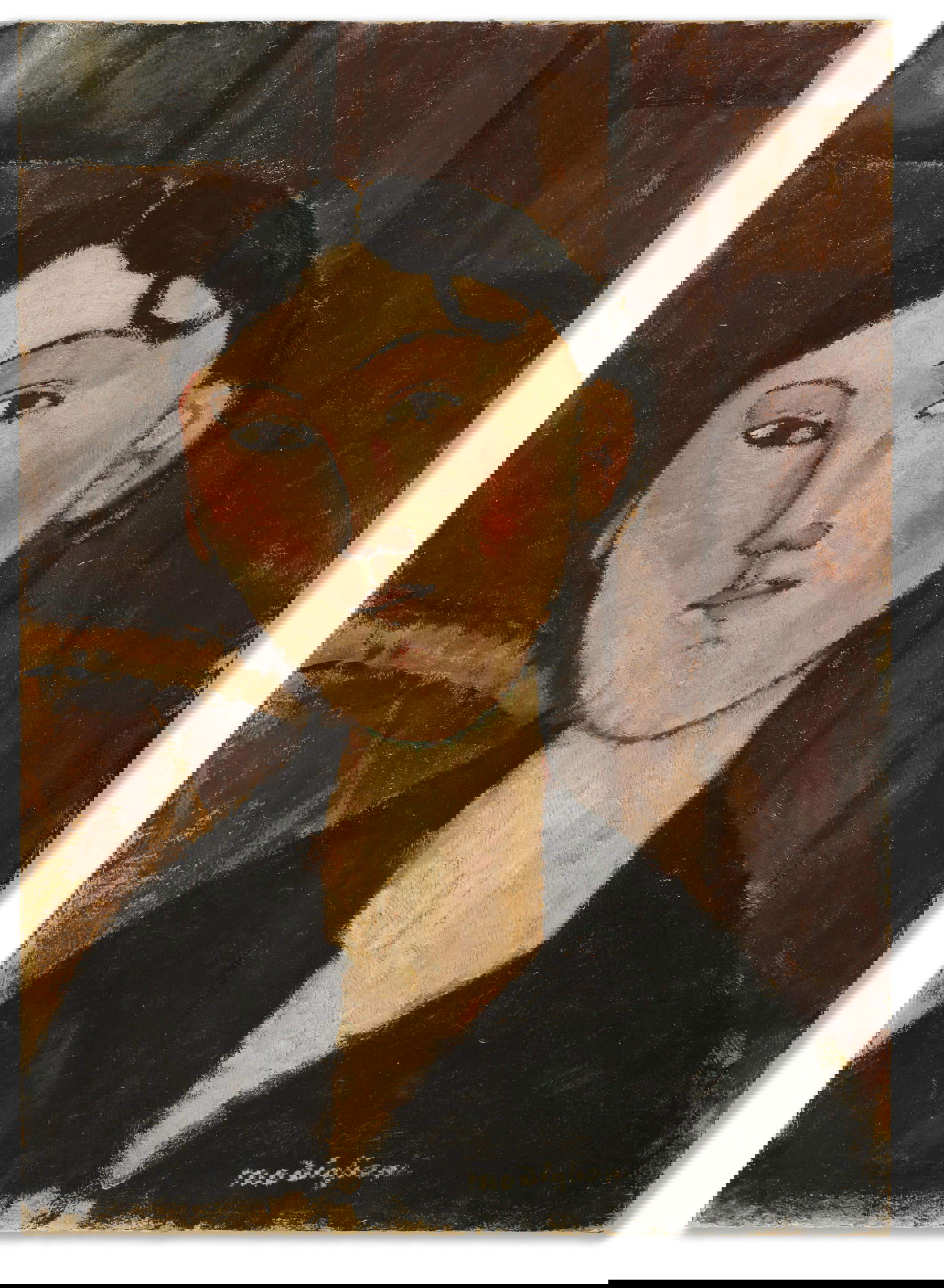 Amedeo Modigliani, Portrait de Beatrice Hastings (um 1915; Öl auf Karton, 52,5x37,7 cm)