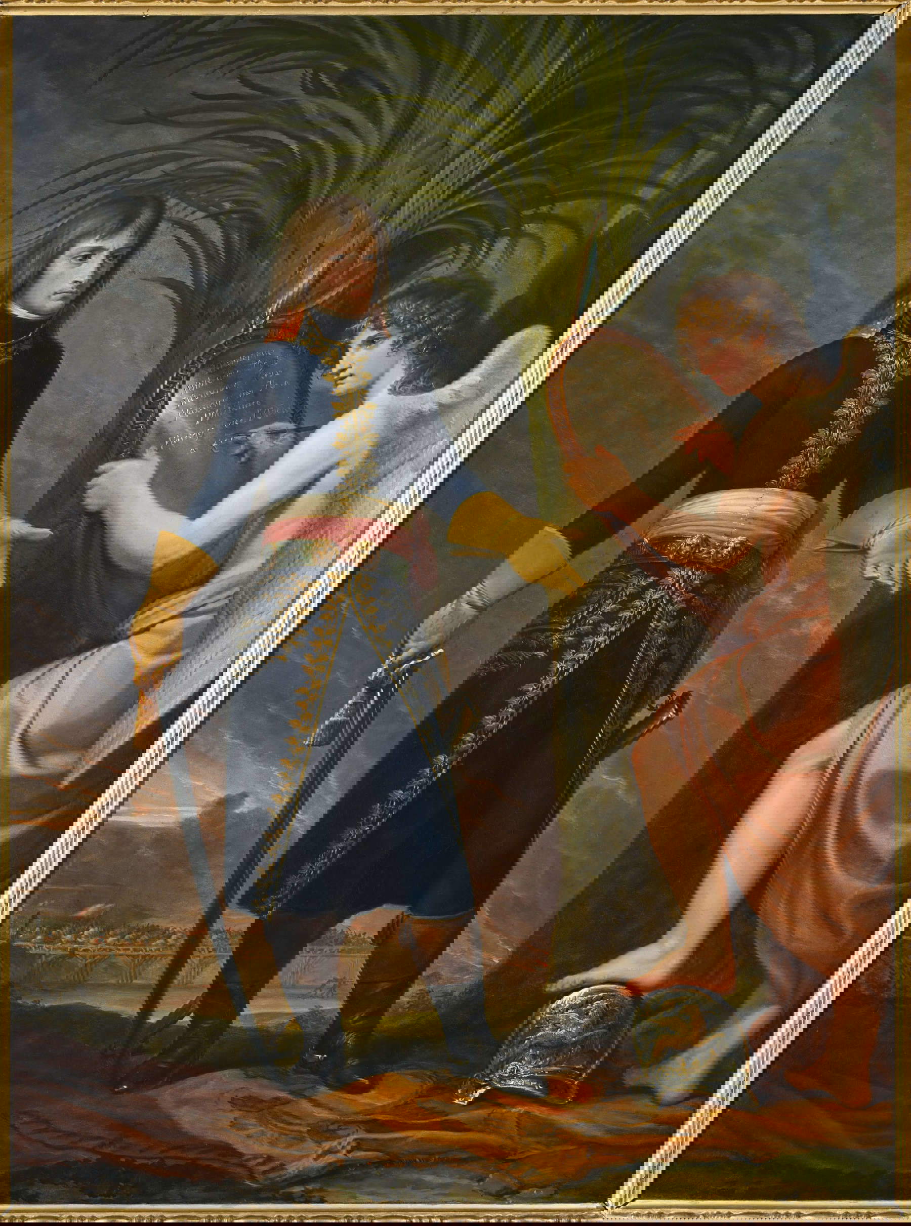 Andrea Appiani, General Bonaparte und der Genius des Sieges, Aufzeichnung seiner Heldentaten in der Schlacht an der Brücke von Lodi (1796; Öl auf Leinwand, 96,5 x 71,1 cm; Privatsammlung) &copy; Privatsammlung