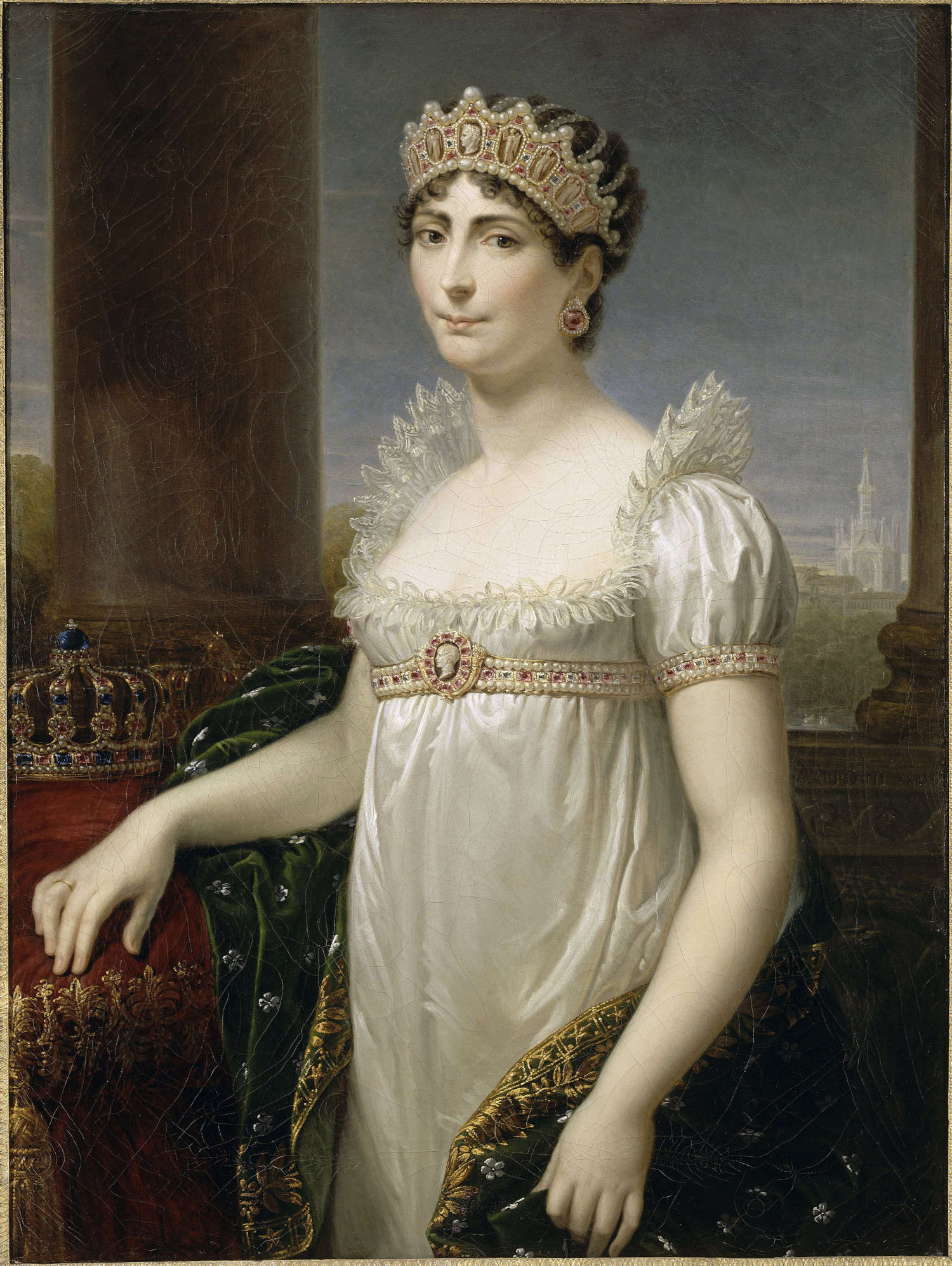Andrea Appiani, Porträt von Josephine als Königin von Italien (1807; Öl auf Leinwand, 98,5 x 74,5 cm; Rueil-Malmaison, Ch&acirc;teaux de Malmaison et Bois-Pr&eacute;au) &copy; GrandPalaisRmn (mus&eacute;e des ch&acirc;teaux de Malmaison et de Bois-Pr&eacute;au) / G&eacute;rard Blot