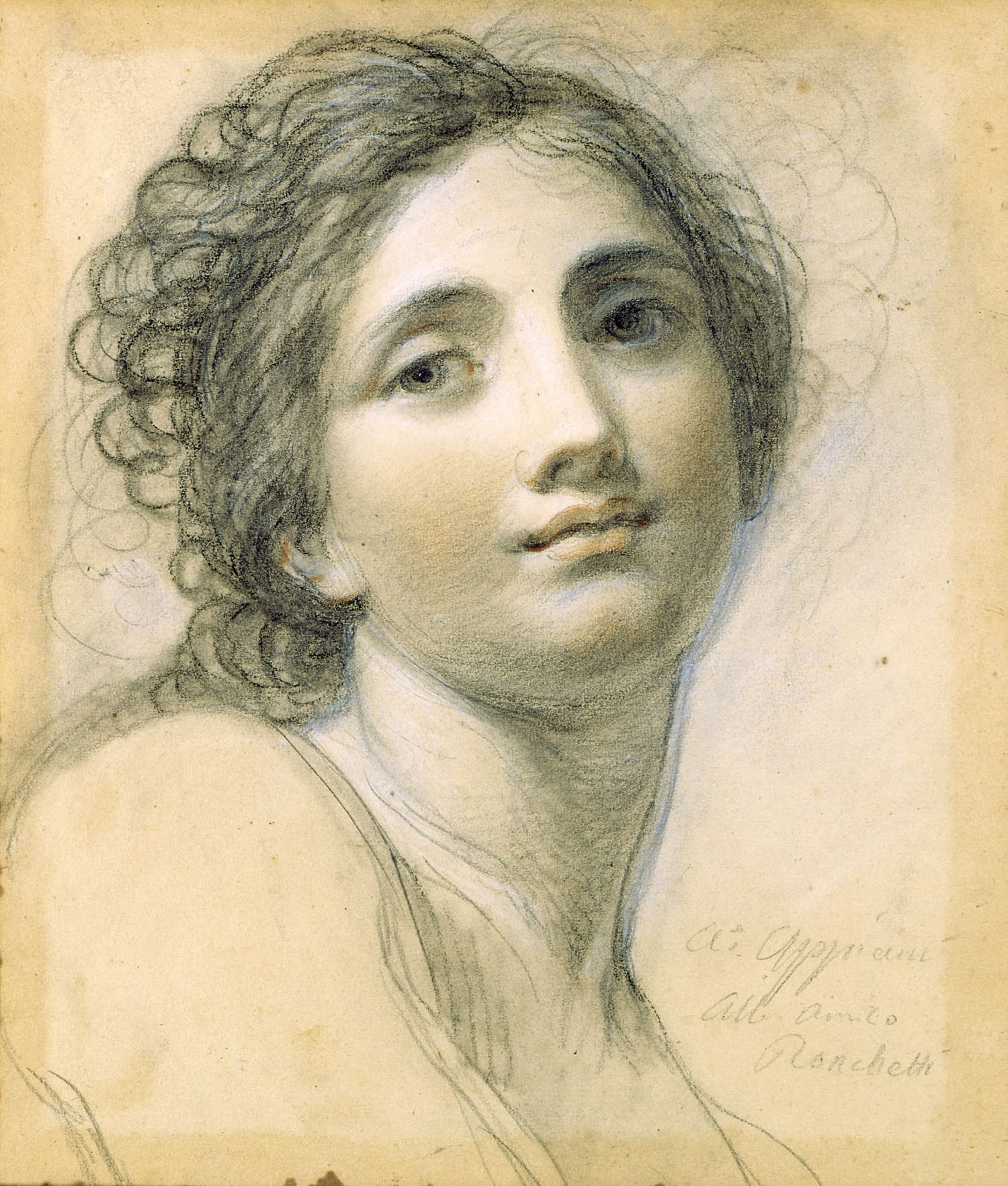 Andrea Appiani, Frauenbildnis (1799; Bleistift auf Papier, 282 x 240 mm; Mailand, Museo Poldi Pezzoli) &copy; Mailand, Museo Poldi Pezzoli