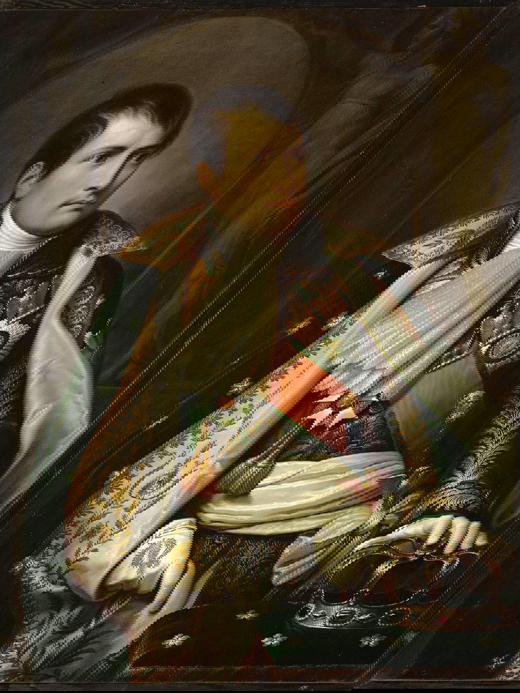 Andrea Appiani, Porträt von Napoleon als König von Italien (1805; Öl auf Leinwand, 99,4 x 74,2 cm; Wien, Kunsthistorisches Museum) &copy; akg-images / Erich Lessing