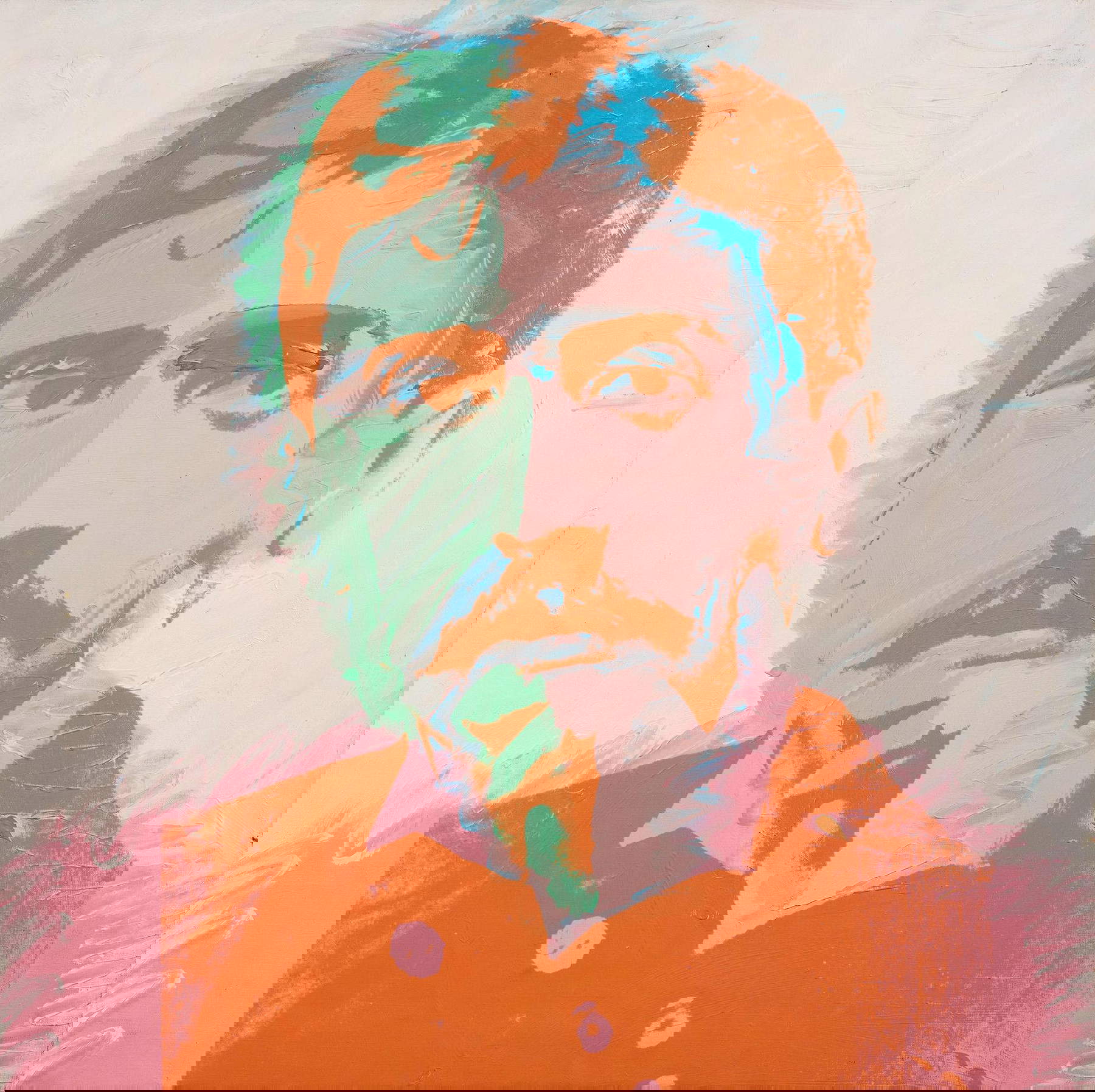 Andy Warhol, Marcel Proust, (1974; acrilico e silkscreen su tela, 101 x 101 cm)