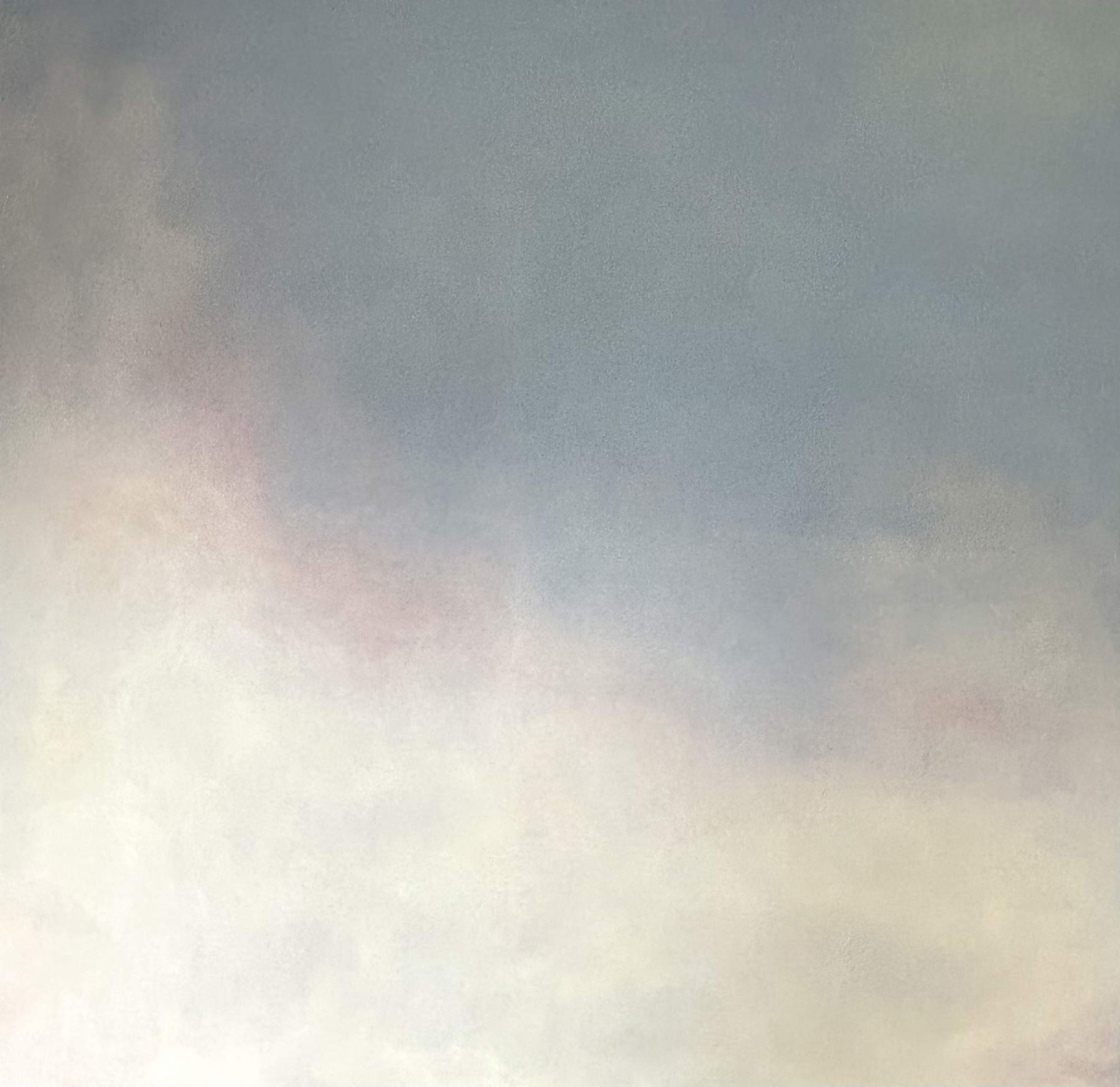 Anna Peter Breton, Nuages Vanilla (2024; olio su tela, 120 x 120 cm)