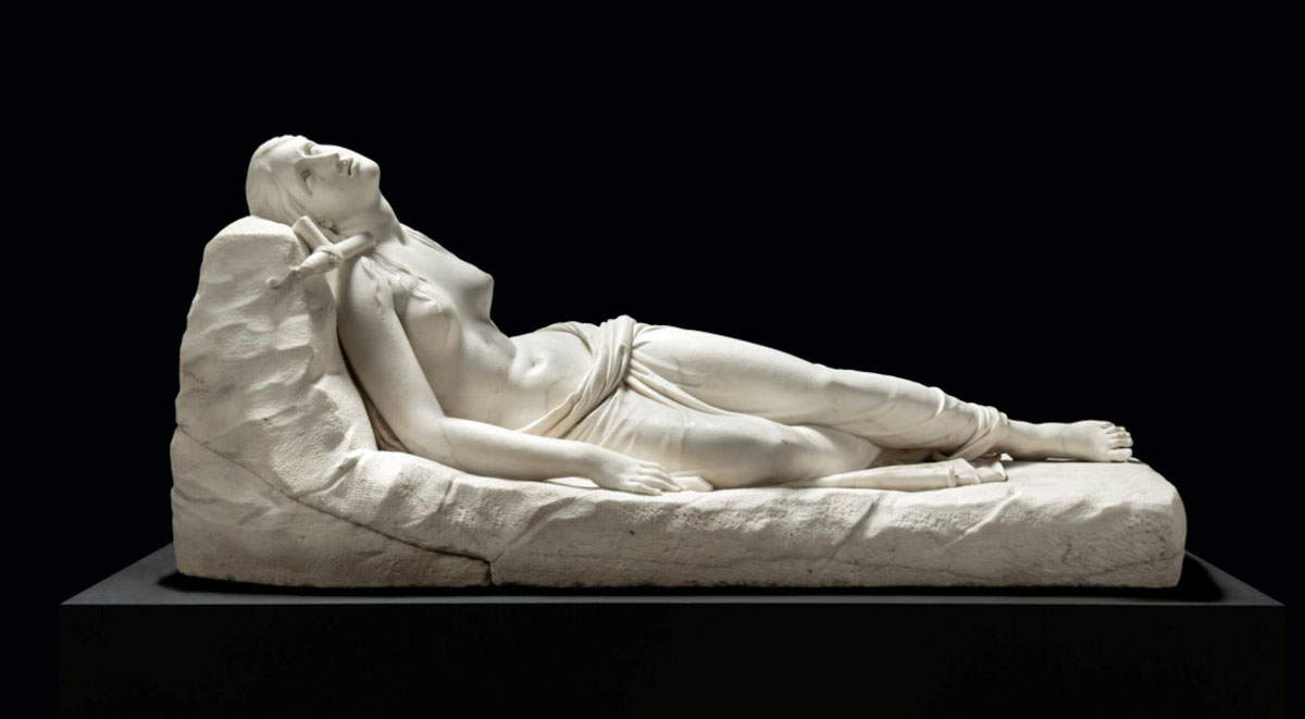 Antonio Canova, Reclining Magdalene (Possagno, Museo Gypsoteca Antonio Canova)