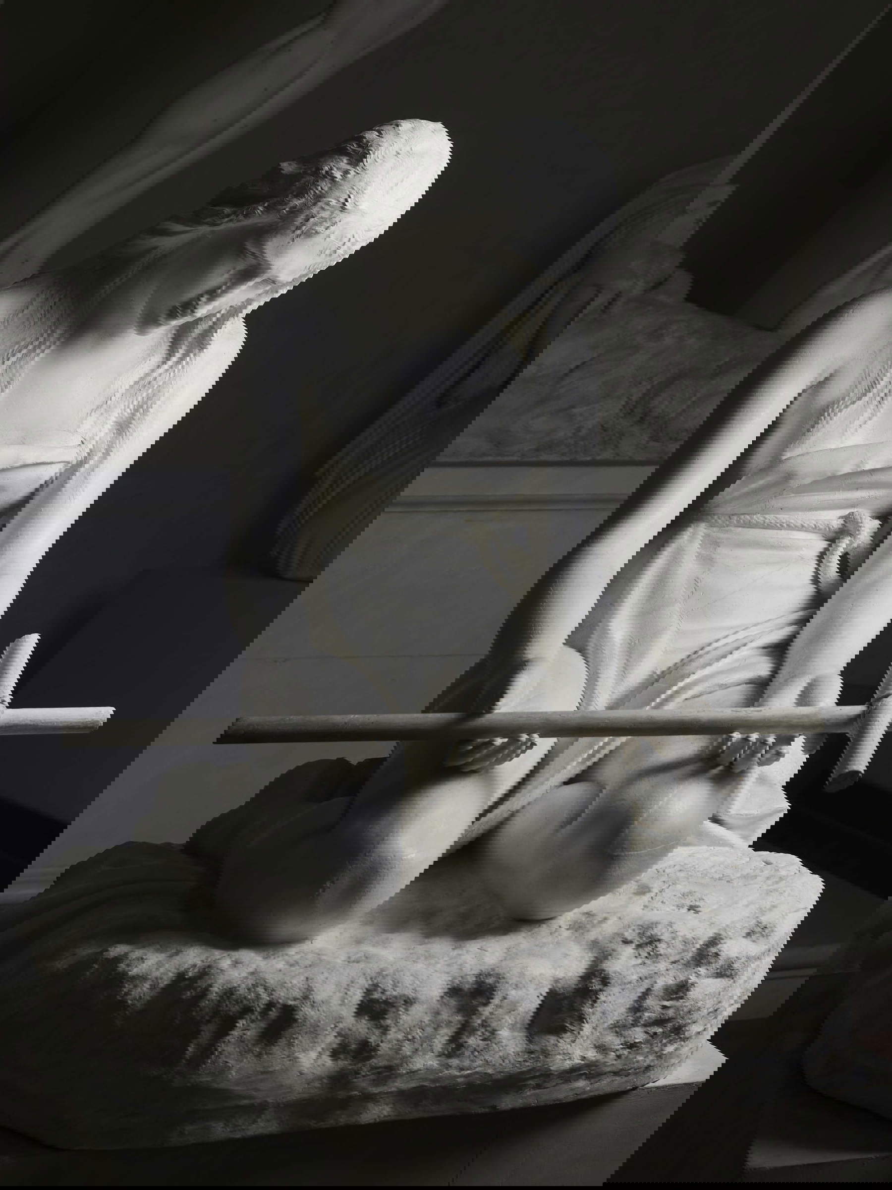 Antonio Canova, Penitent Magdalene (1796; plaster, 90 x 75 x 77 cm; Possagno, Museo Gipsotheca Antonio Canova)