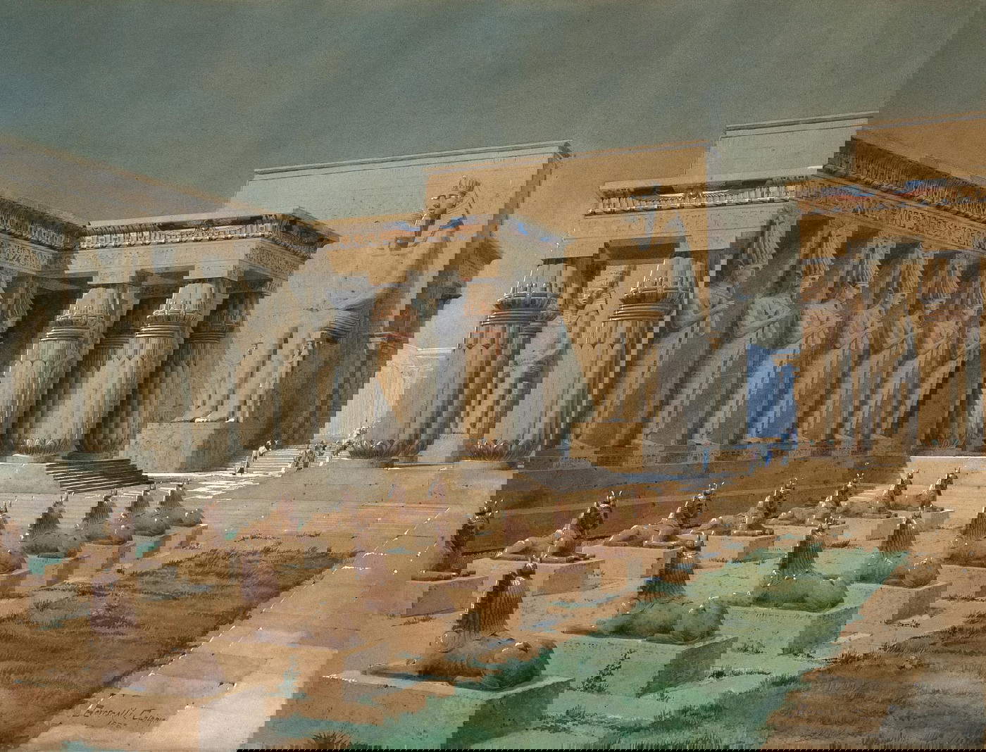 Antonio Rovescalli, Academic essay on Egyptian subject (1883; Crema, Museo Civico di Crema e del Cremasco)