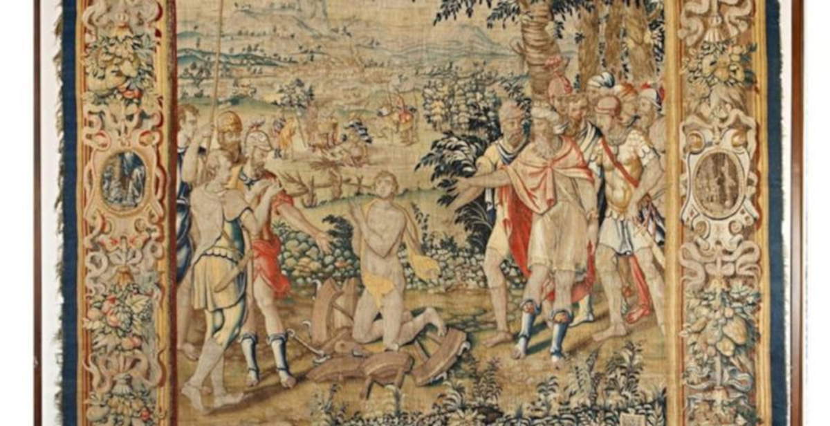 Tapiz de la Decapitación de San Jorge en Ferrara: comienzan las obras de restauración con fondos del Otto per Mille (Ocho por Mil)