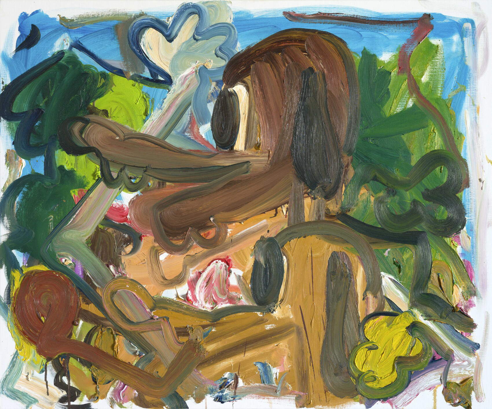 Armen Eloyan, Element 7 (2025; olio su tela, 100 x 120 cm)