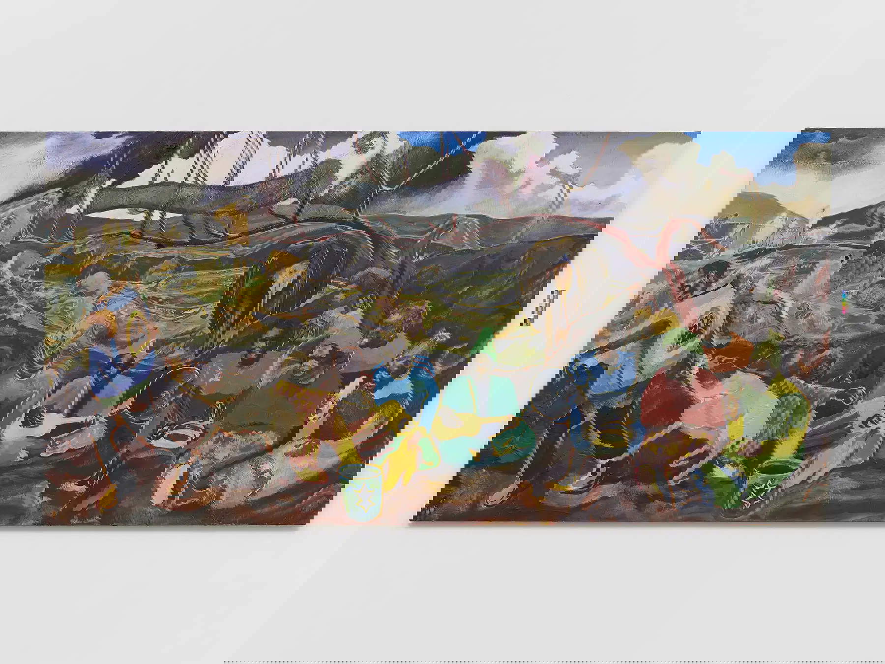 Michael Armitage, Dandora (Xala, Musicians) (2022; Sammlung Pinault) &copy; Michael Armitage. Foto &copy; White Cube (David Westwood)