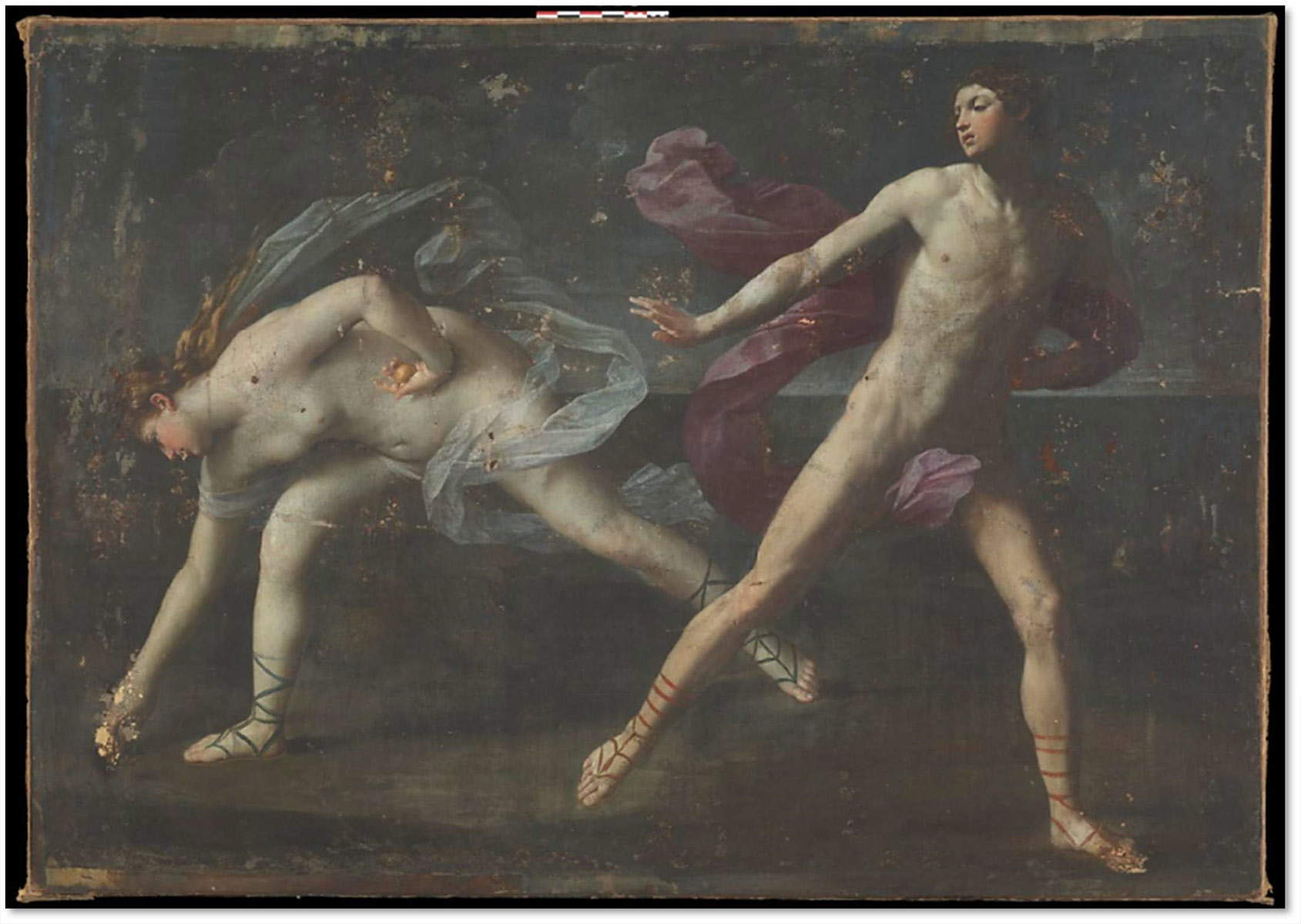 France, version of Guido Reni's Atalanta and Hippomenes resurfaces: search to see if it is autographed