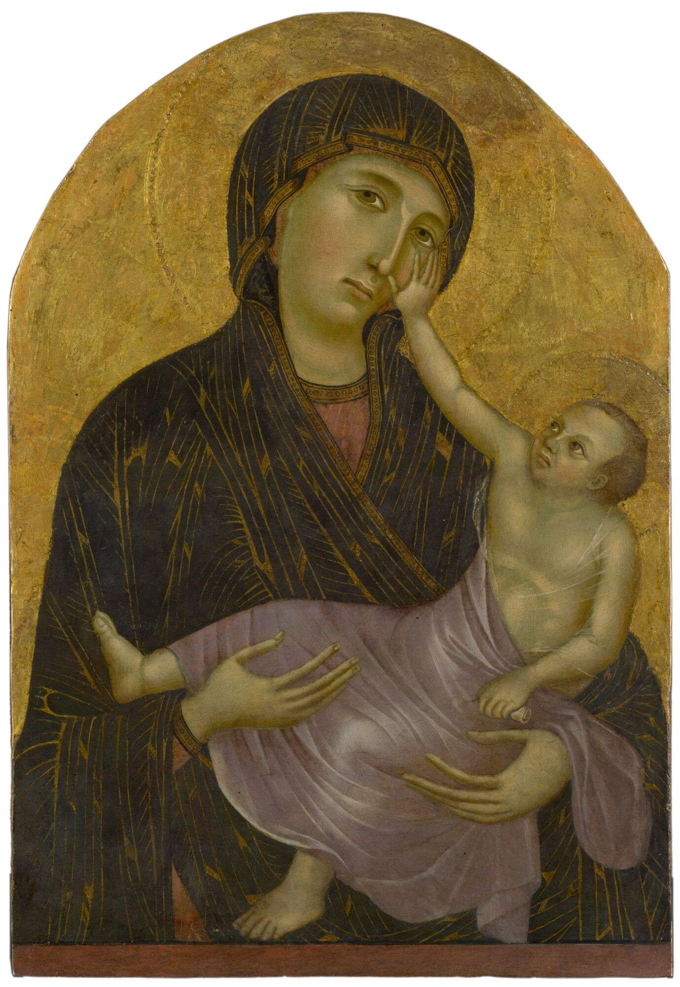 Attribuito alla bottega di Duccio, Madonna con il Bambino (Castelfiorentino, Museo di Santa Verdiana) Attribuito alla bottega di Duccio, Madonna con il Bambino (Castelfiorentino, Museo di Santa Verdiana)