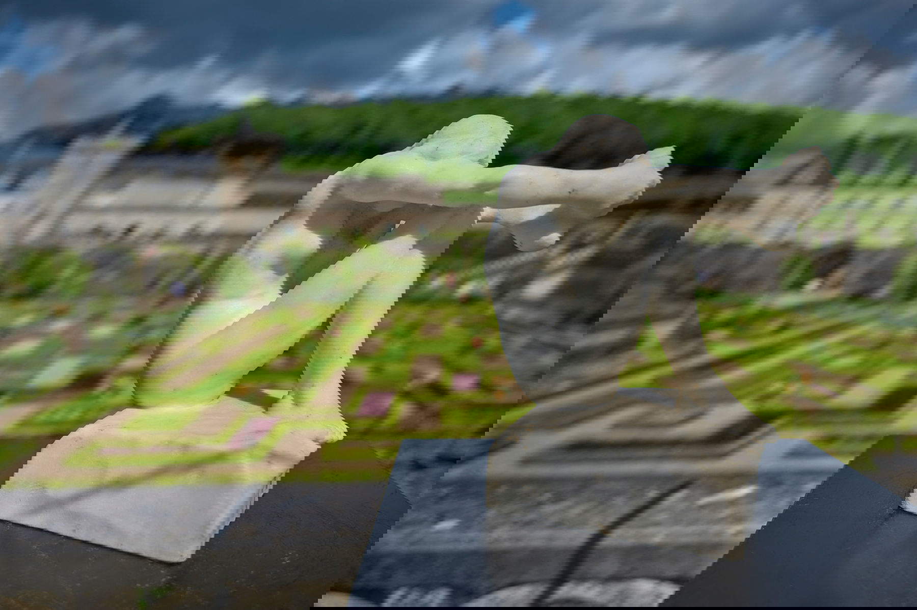 The marble sculpture by French sculptor Auguste Rodin entitled.