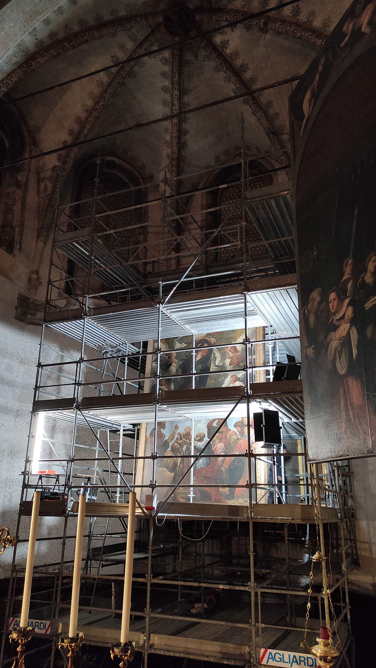 El inicio de la obra de restauración