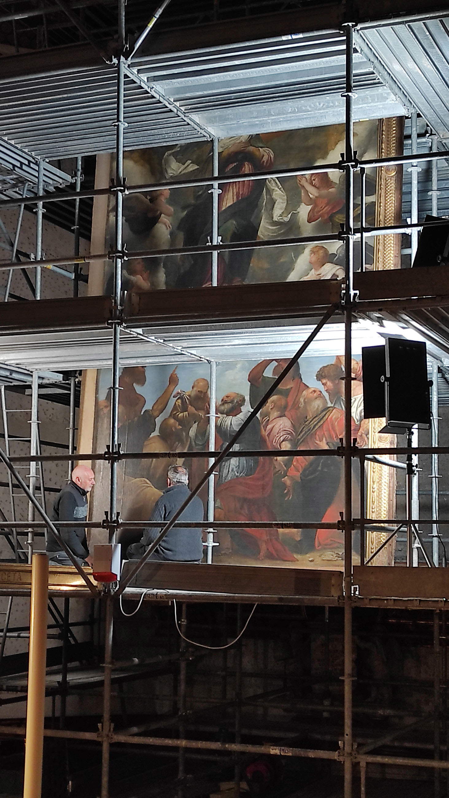 El inicio de la obra de restauración