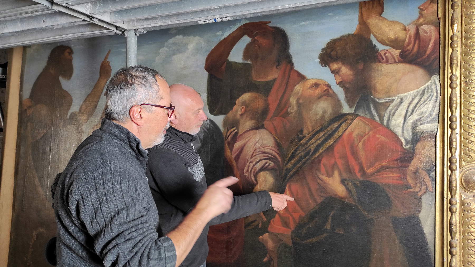 El inicio de la obra de restauración