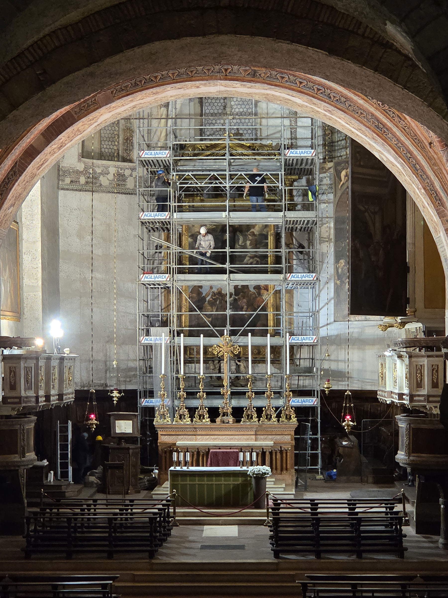 El inicio de la obra de restauración