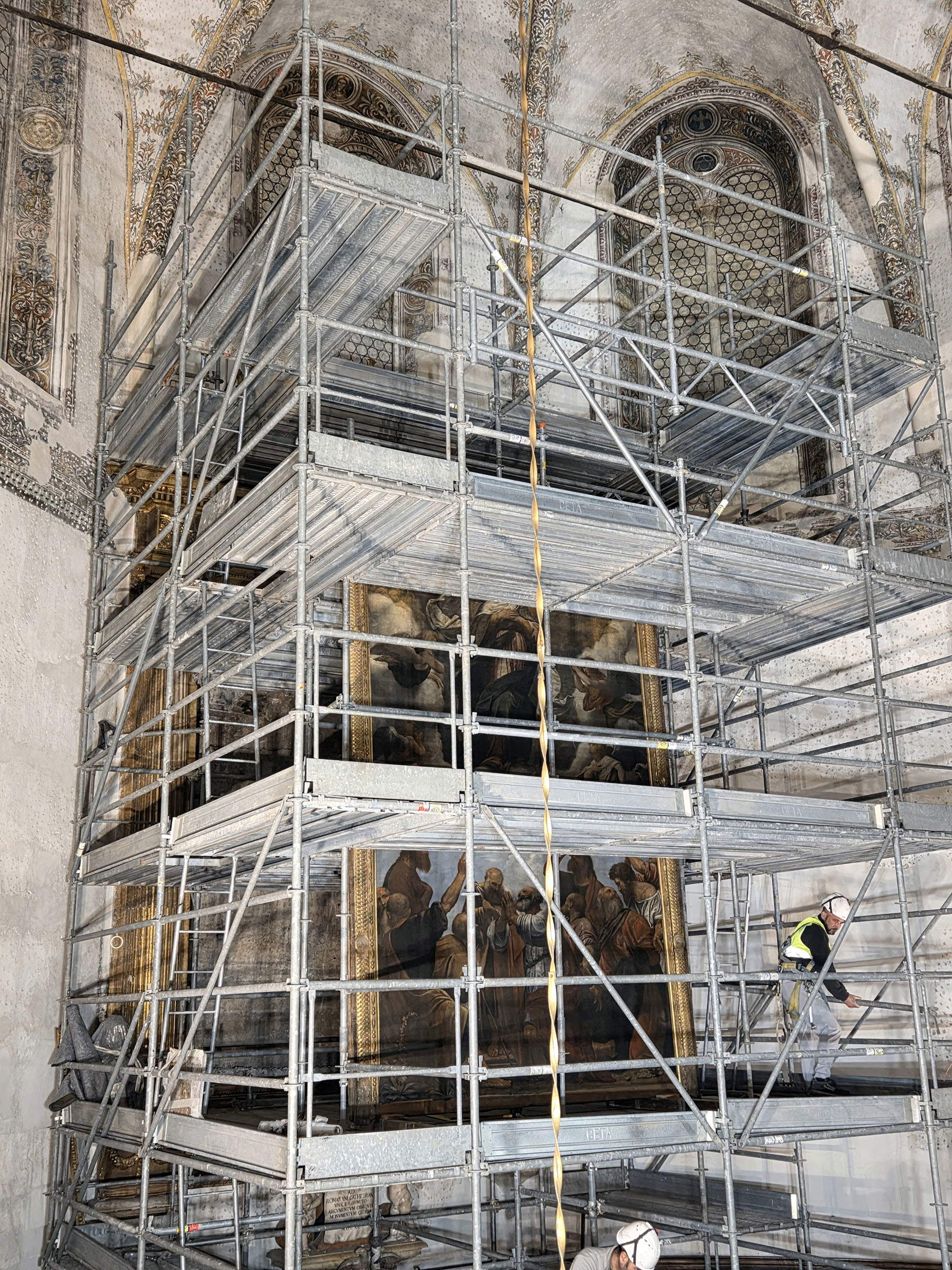 El inicio de la obra de restauración
