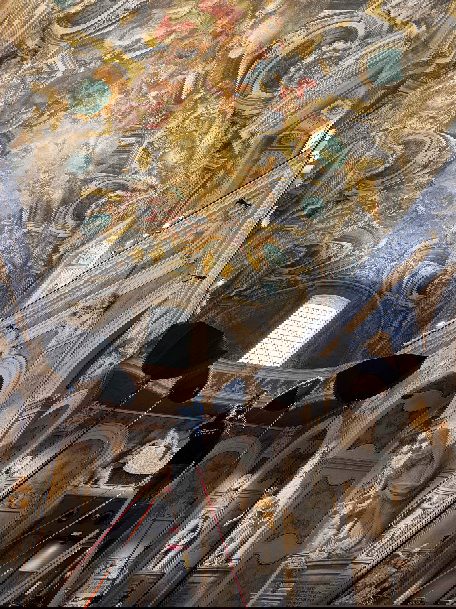 Backstage Haltadefinizione nella Cappella Sansevero. Foto: Museo Cappella Sansevero