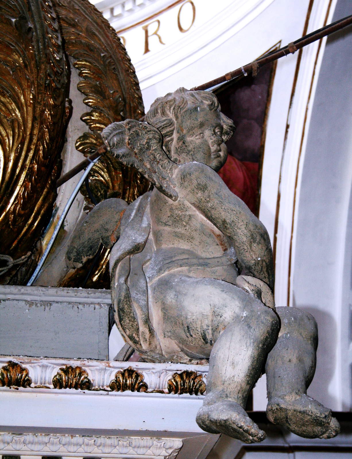 Canopée (détail) avant restauration