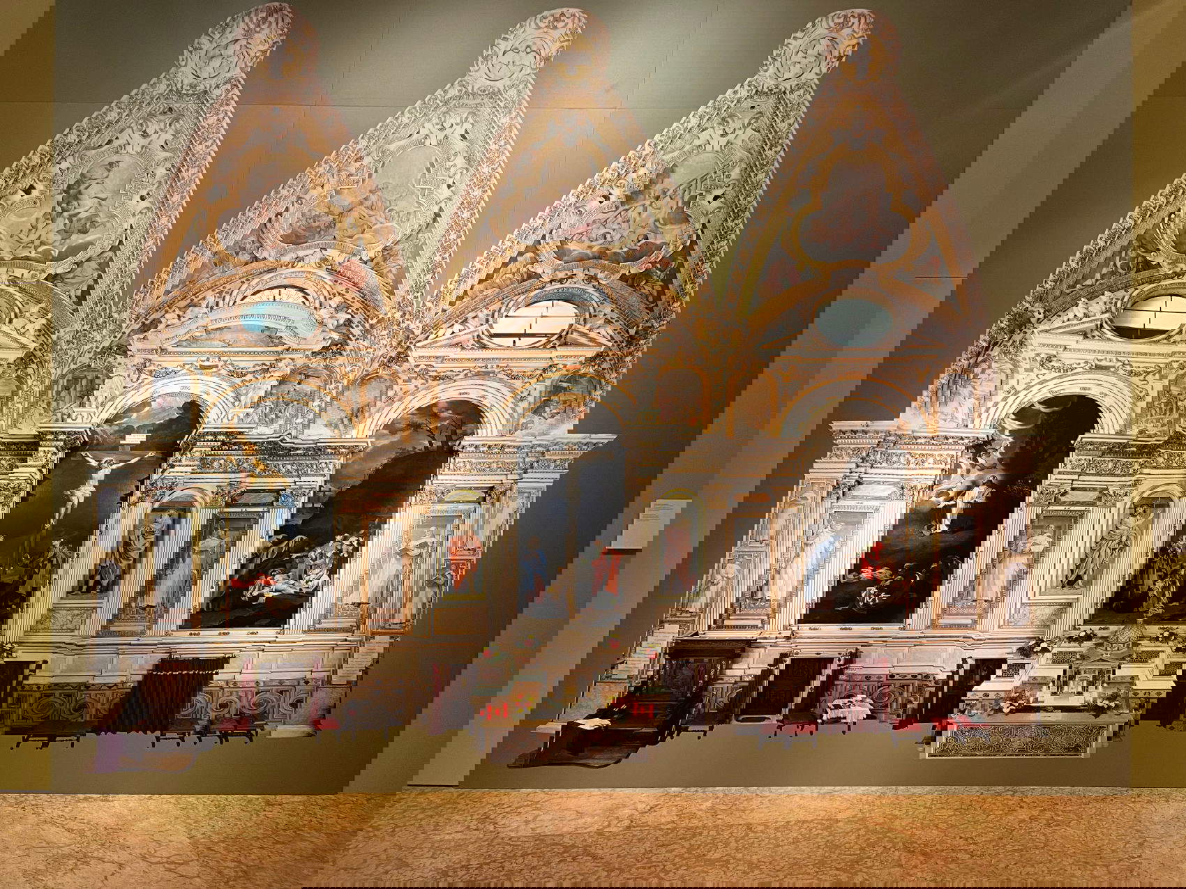 Views of the layout of the exhibition Bartolomeo Cesi (1556-1629). Painting of Silence in the Age of the Carracci at the Museo Civico Medievale in Bologna.