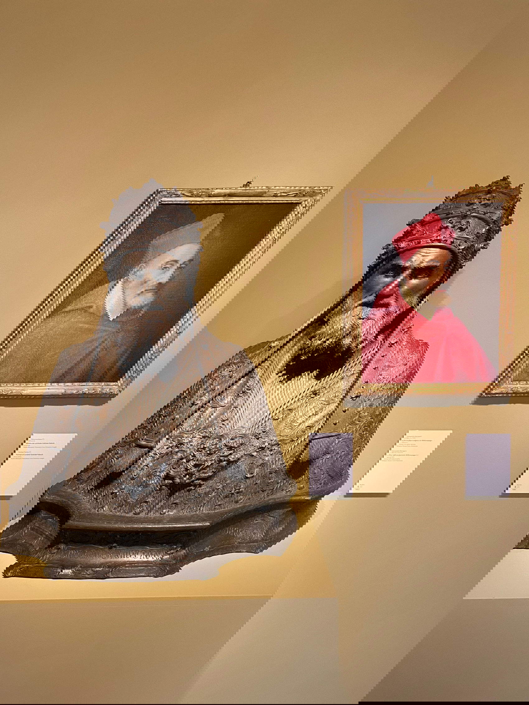 Views of the layout of the exhibition Bartolomeo Cesi (1556-1629). Painting of Silence in the Age of the Carracci at the Museo Civico Medievale in Bologna.