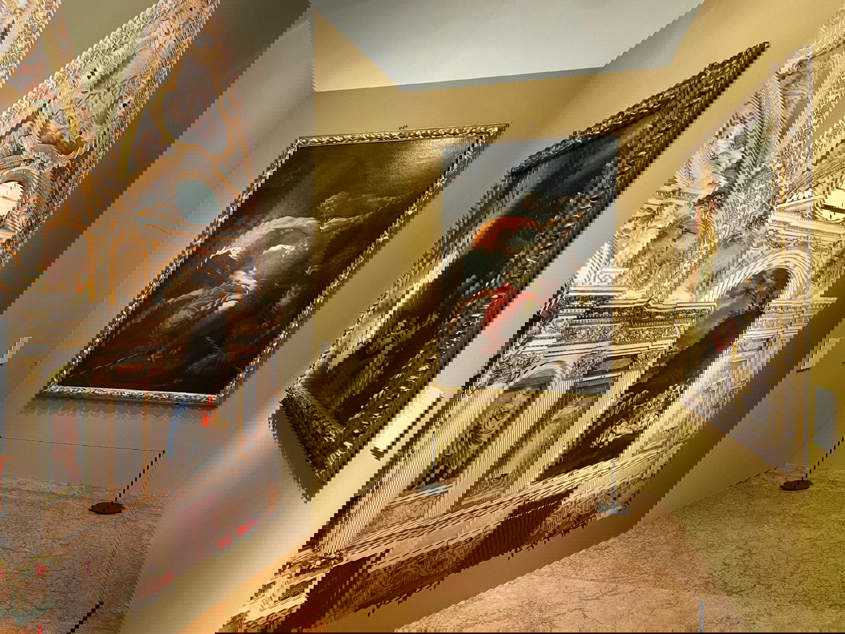 Views of the layout of the exhibition Bartolomeo Cesi (1556-1629). Painting of Silence in the Age of the Carracci at the Museo Civico Medievale in Bologna.