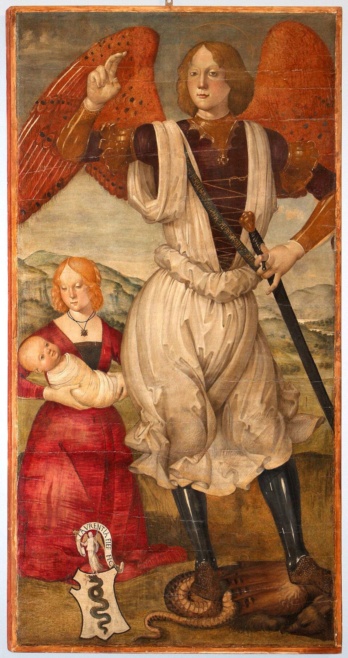 artolomeo della Gatta, Archangel Michael (c. 1480; tempera and oil on panel, Castiglion Fiorentino (Arezzo), Pinacoteca Comunale) Photo: Wikimedia Commons