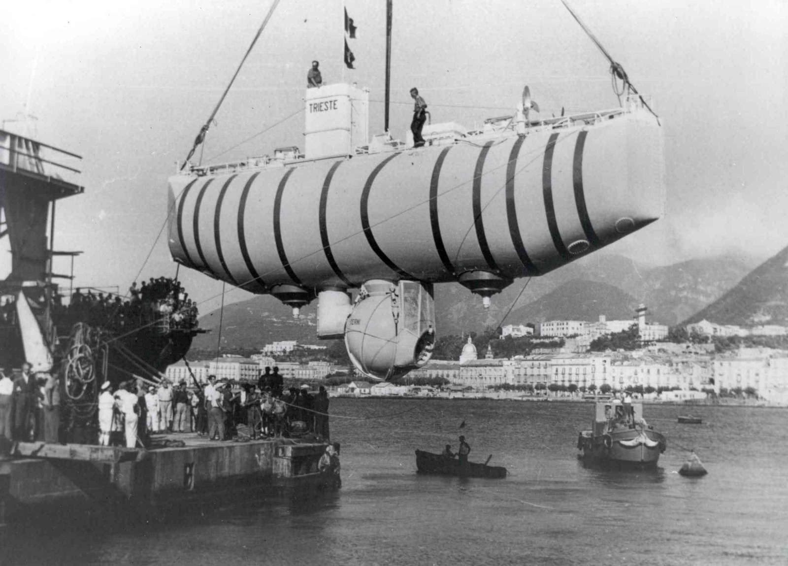 Le retour du bathyscaphe Trieste : la ville célèbre son héros des profondeurs