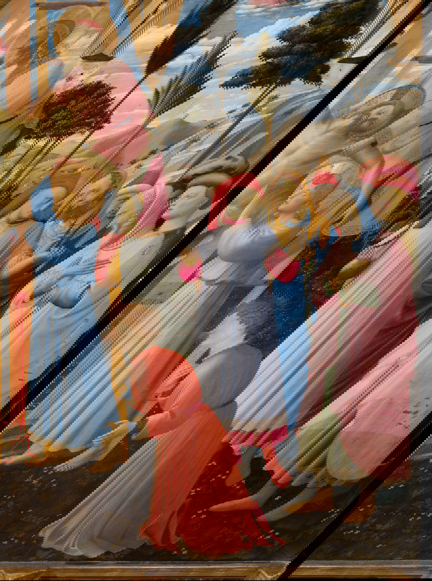 Detail der Ablagerung nach der Restaurierung Detail der Ablagerung nach der Restaurierung