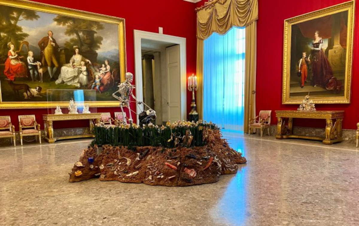 Bertozzi &amp; Casoni, Skeletonized Madonna (2008; polychrome ceramic and silver)